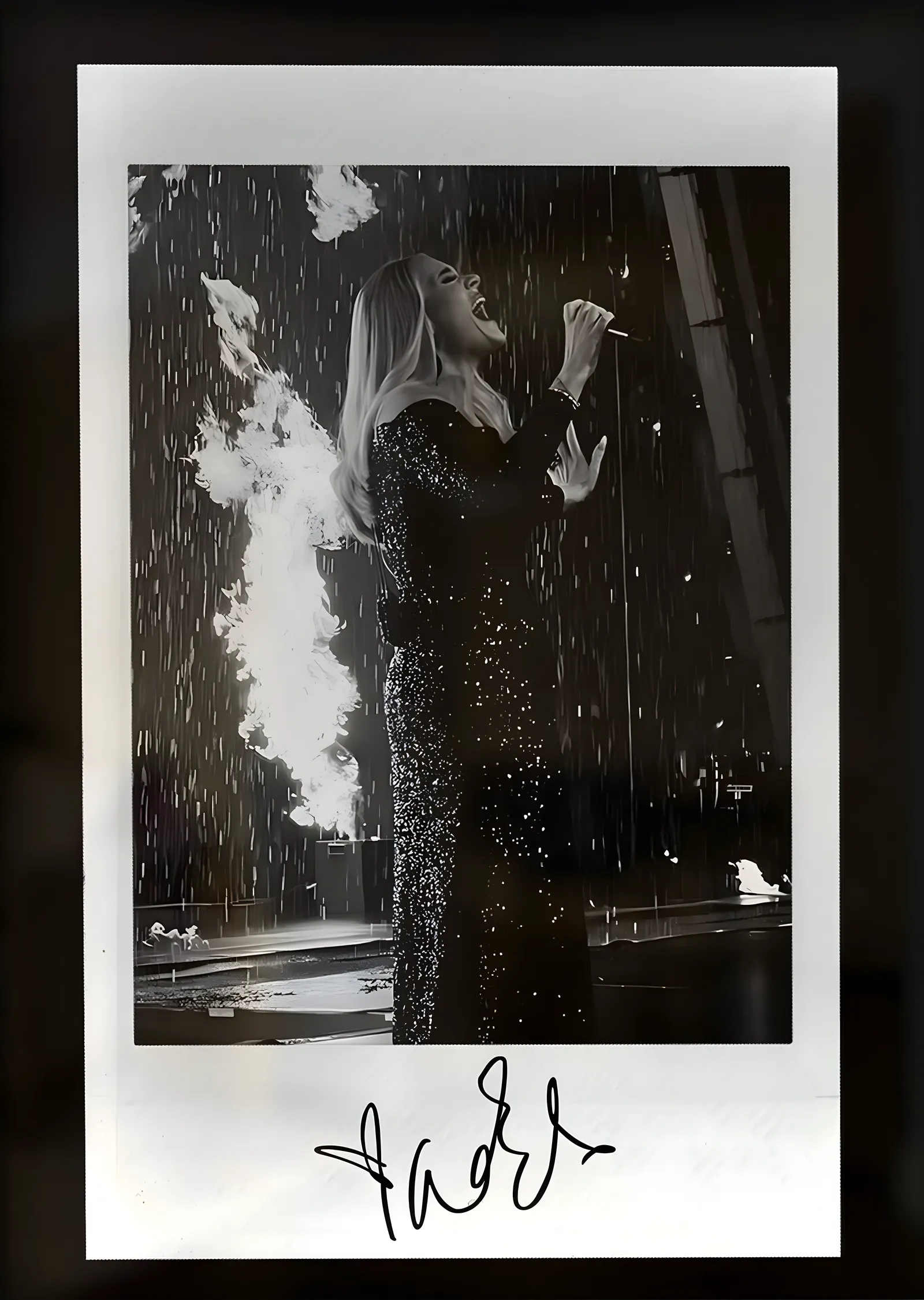 Sahne Portresi: Polaroid metal tablo