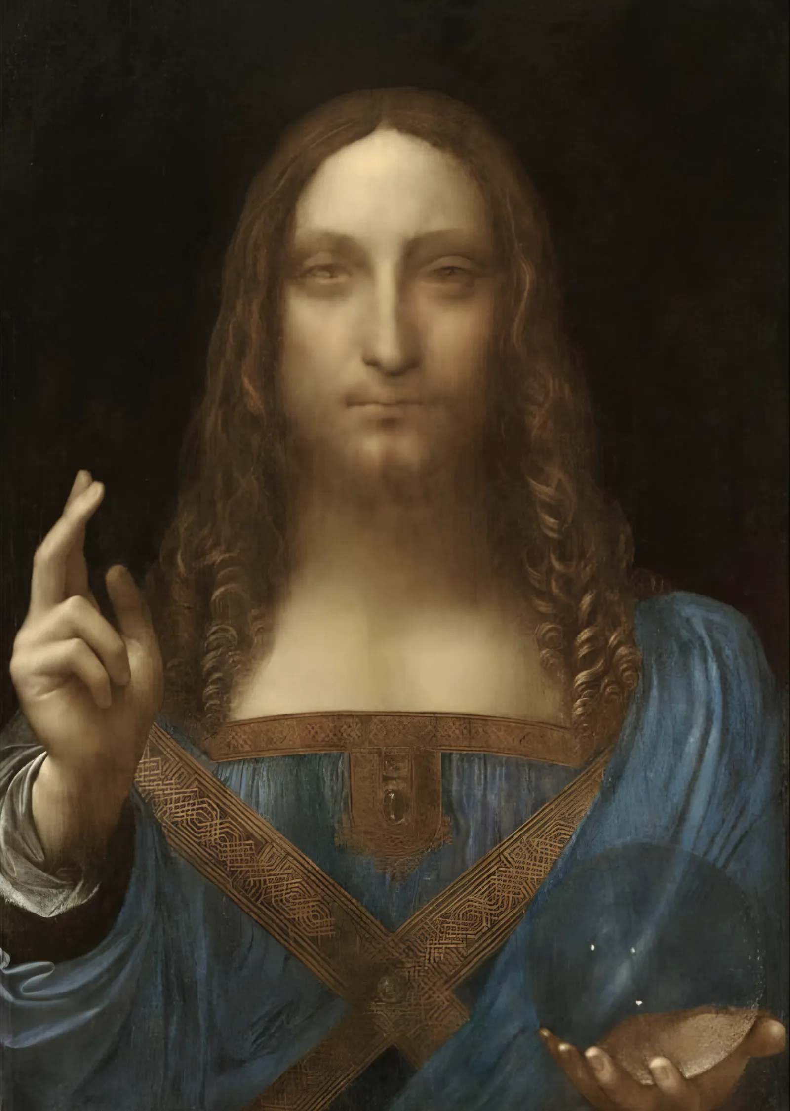 Salvator Mundi - Leonardo da Vinci metal tablo