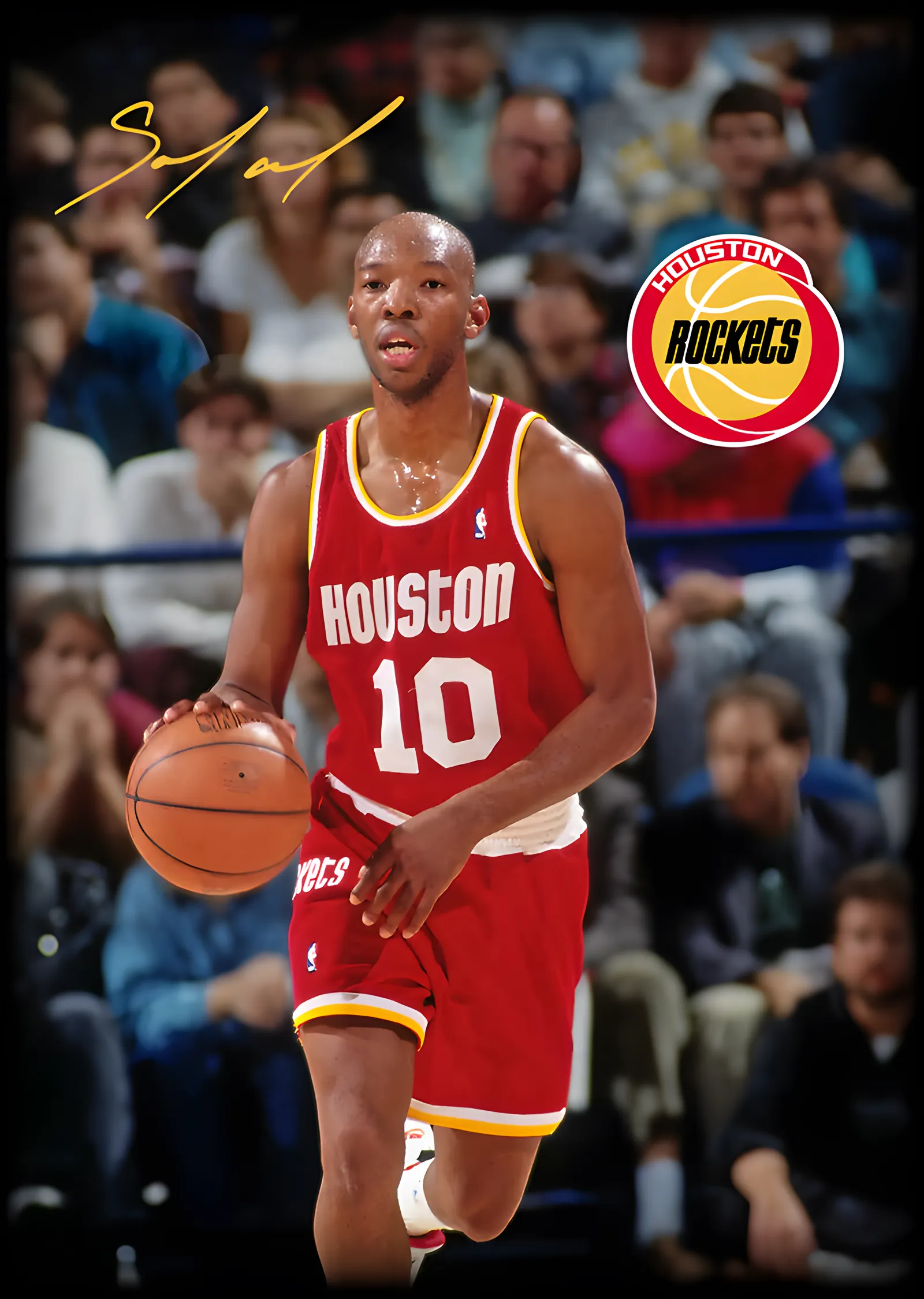 Sam Cassell - Houston Rockets metal tablo
