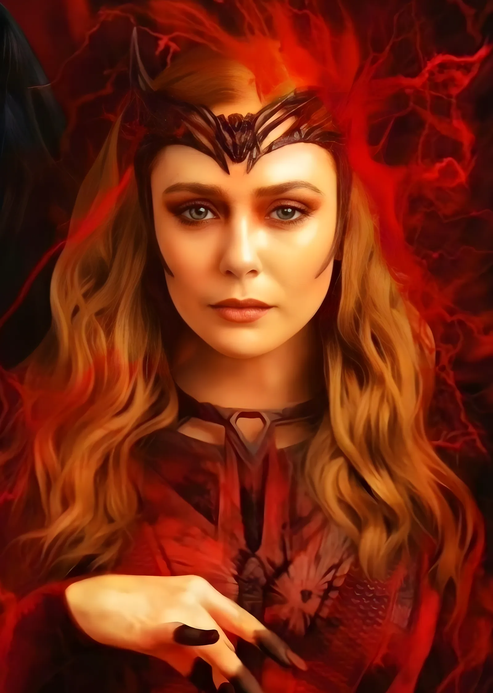 Scarlet Witch - Alev Saçlar metal tablo