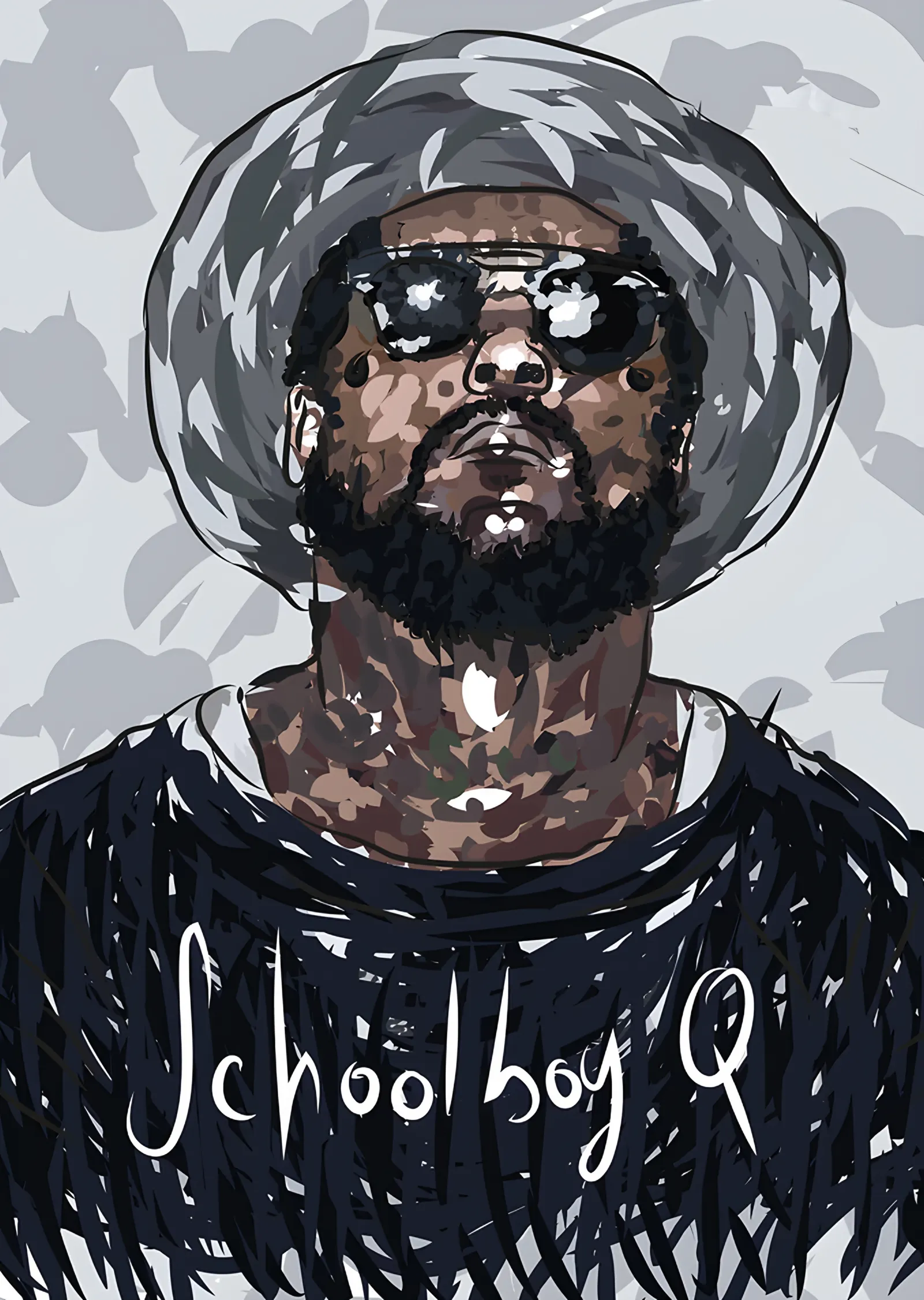 ScHoolboy Q - Çizim metal tablo