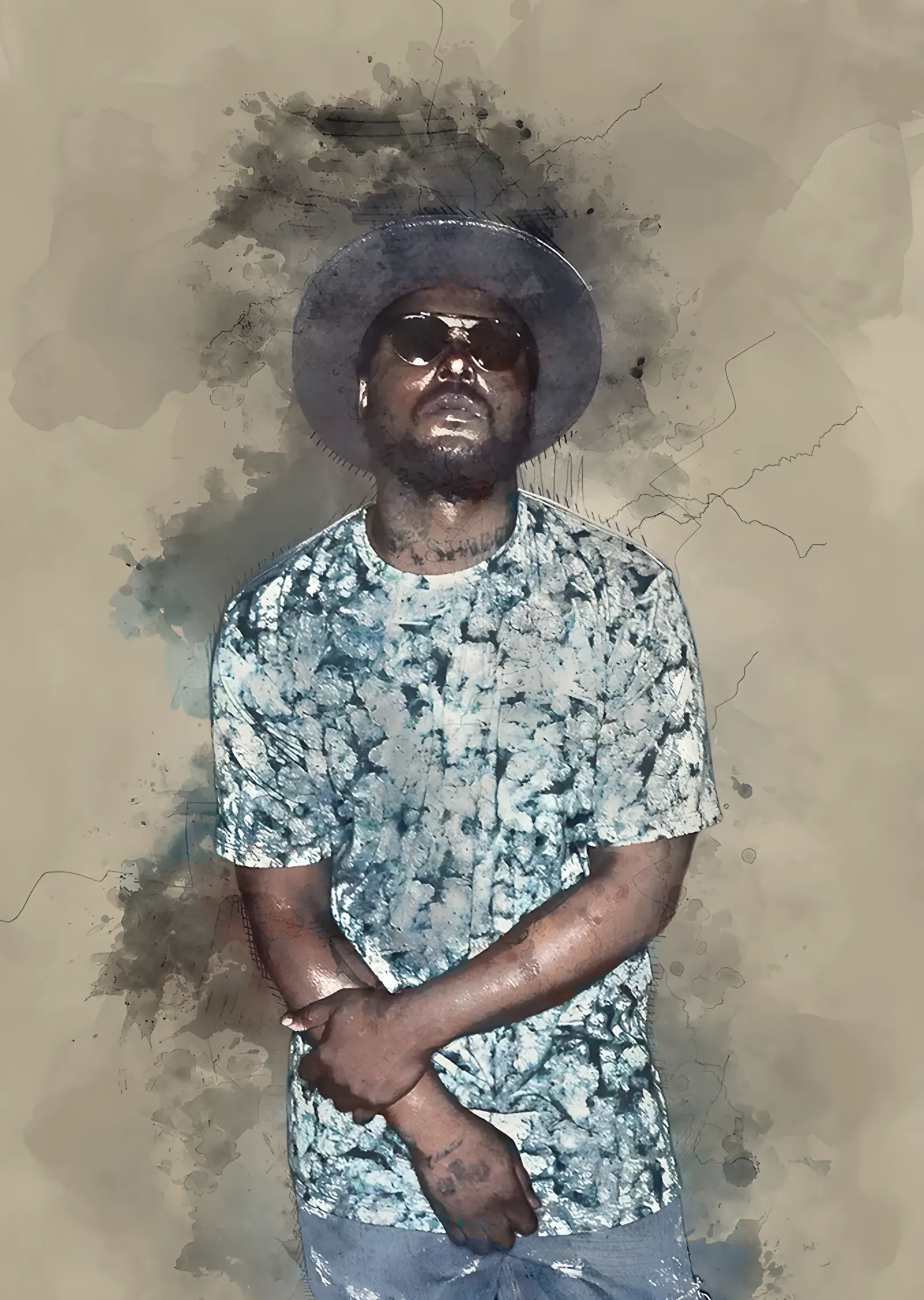 ScHoolboy Q - Suluboya metal tablo