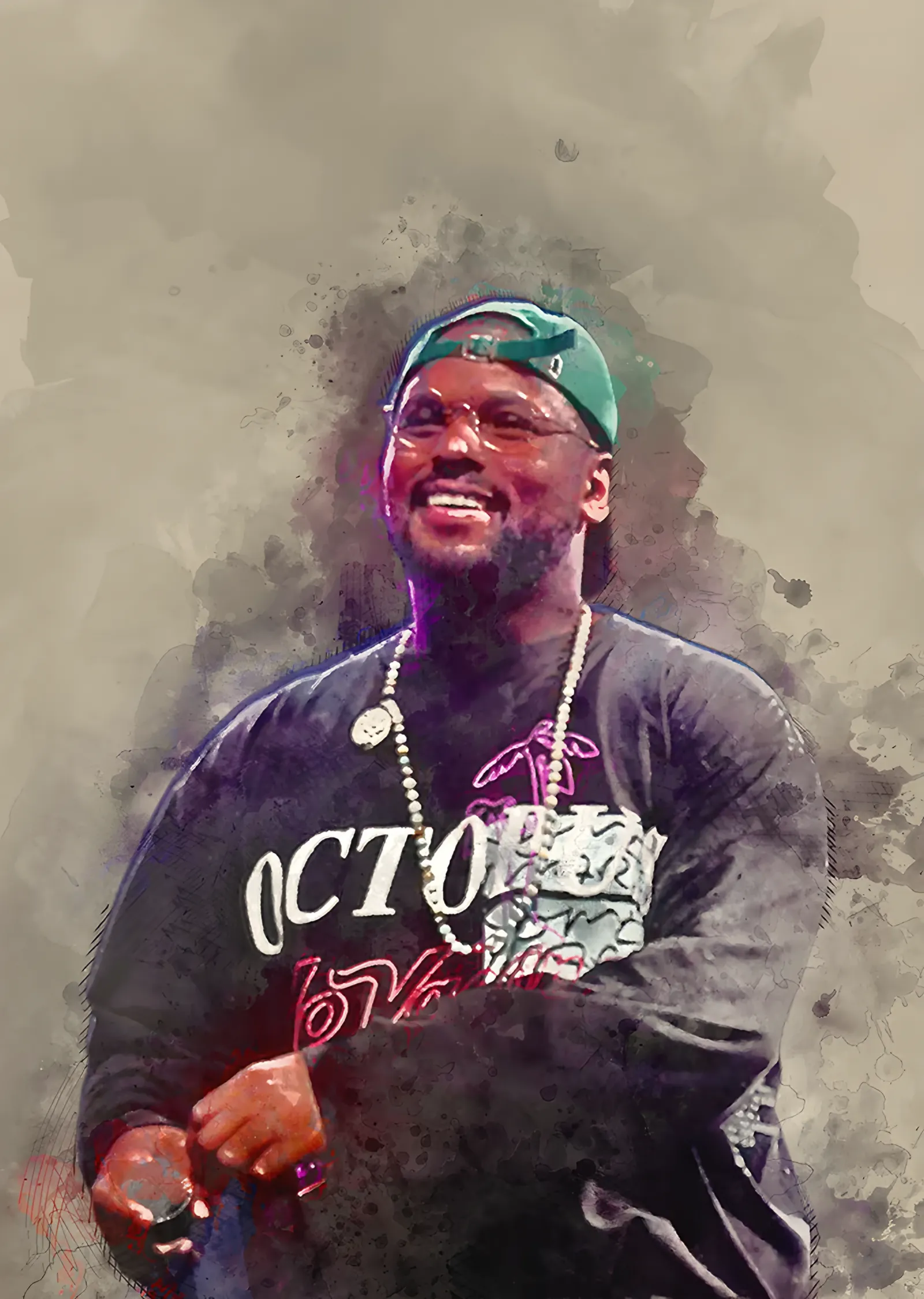ScHoolboy Q - Suluboya Sahne metal tablo