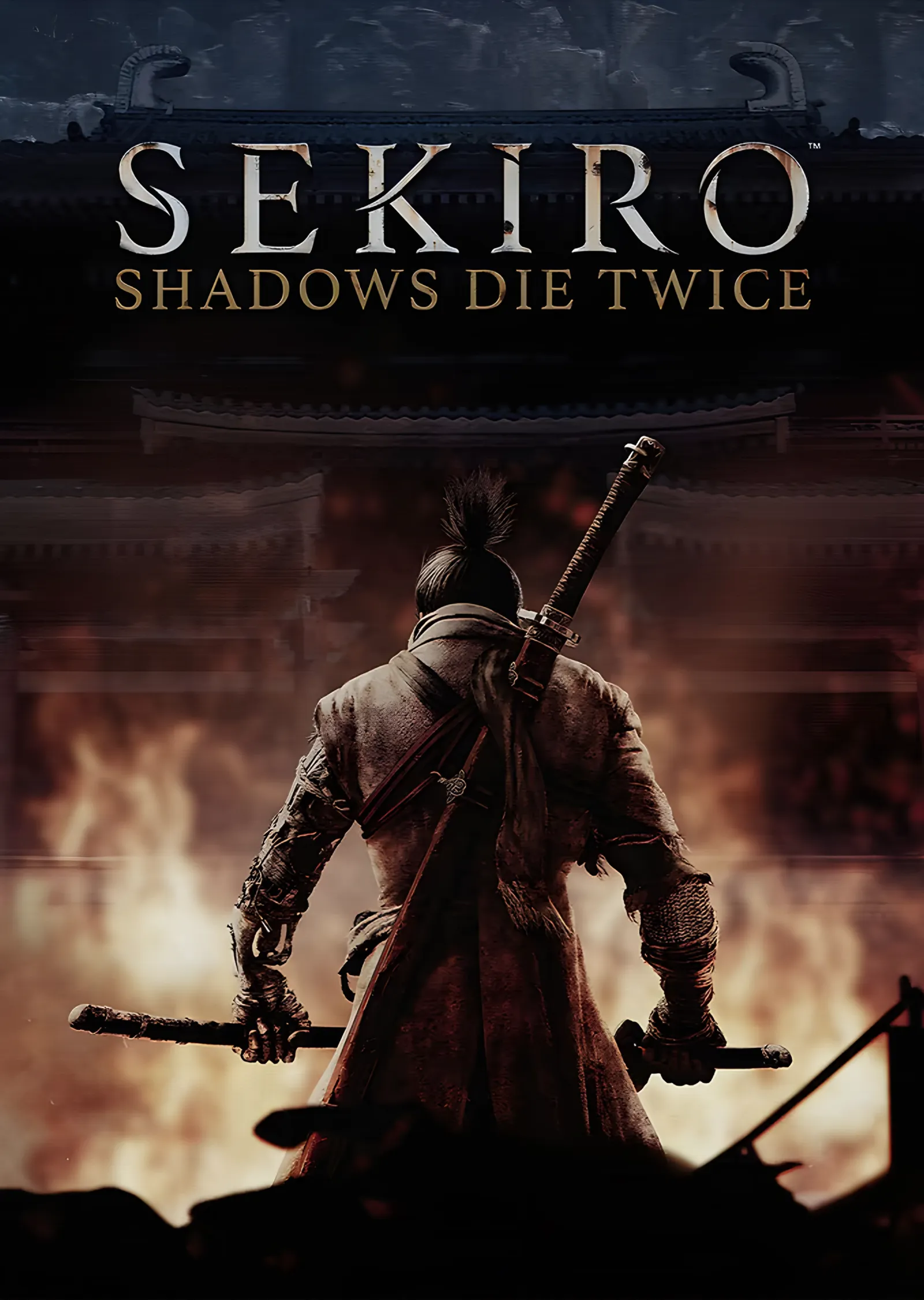 Sekiro: Sisli Harabede Shinobi Silüeti metal tablo