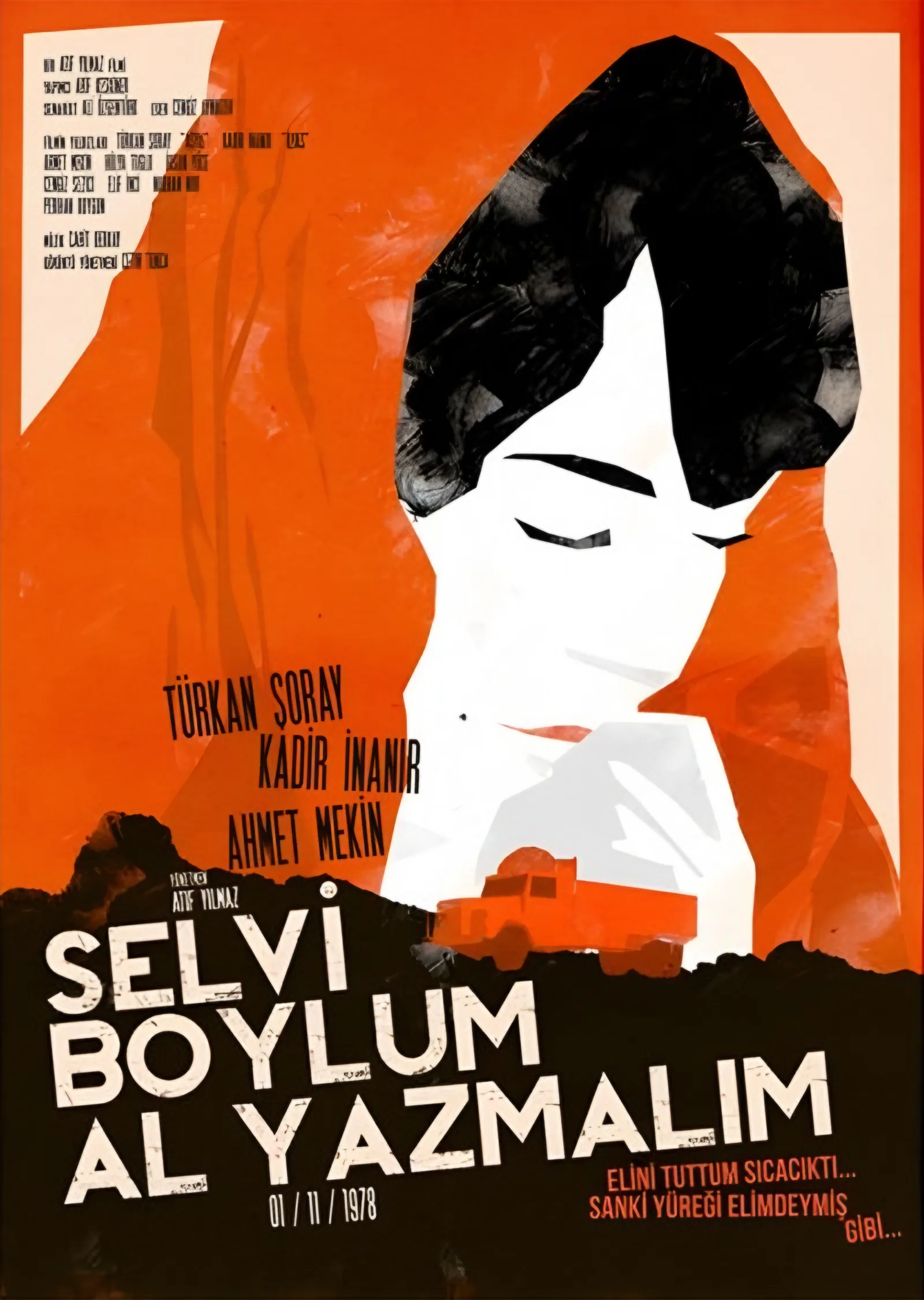 Selvi Boylum Al Yazmalım - Modern Afiş metal tablo
