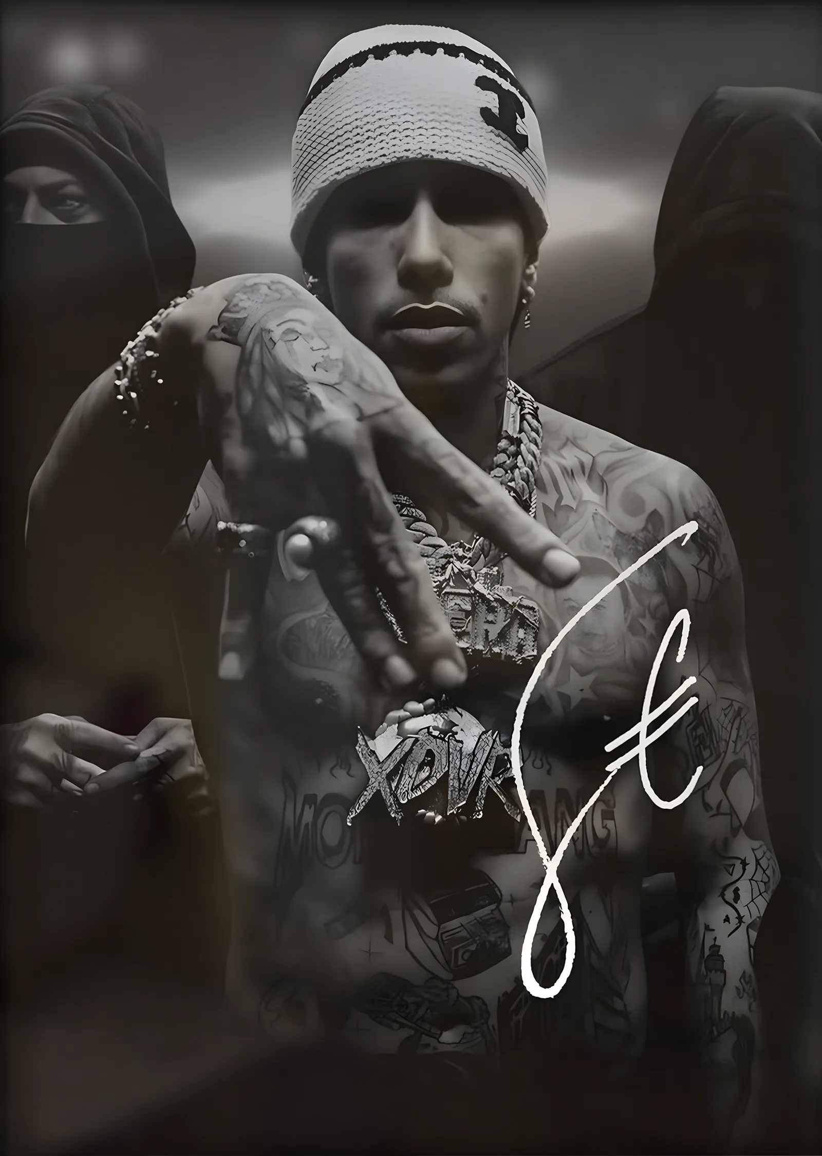 Sfera Ebbasta: İmza metal tablo