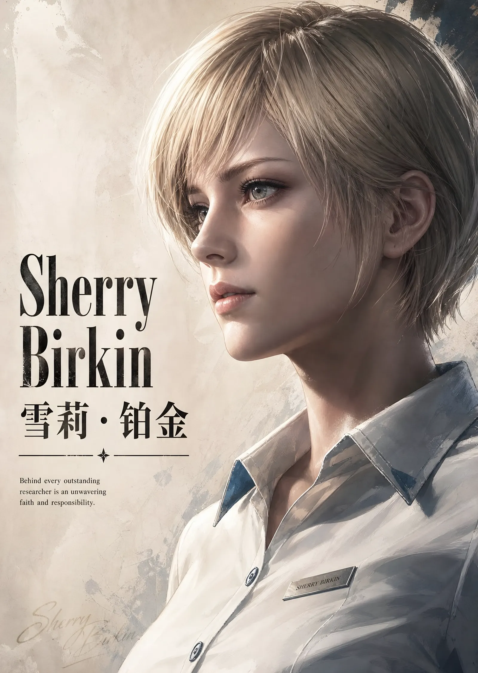 Sherry Birkin - Resident Evil metal tablo