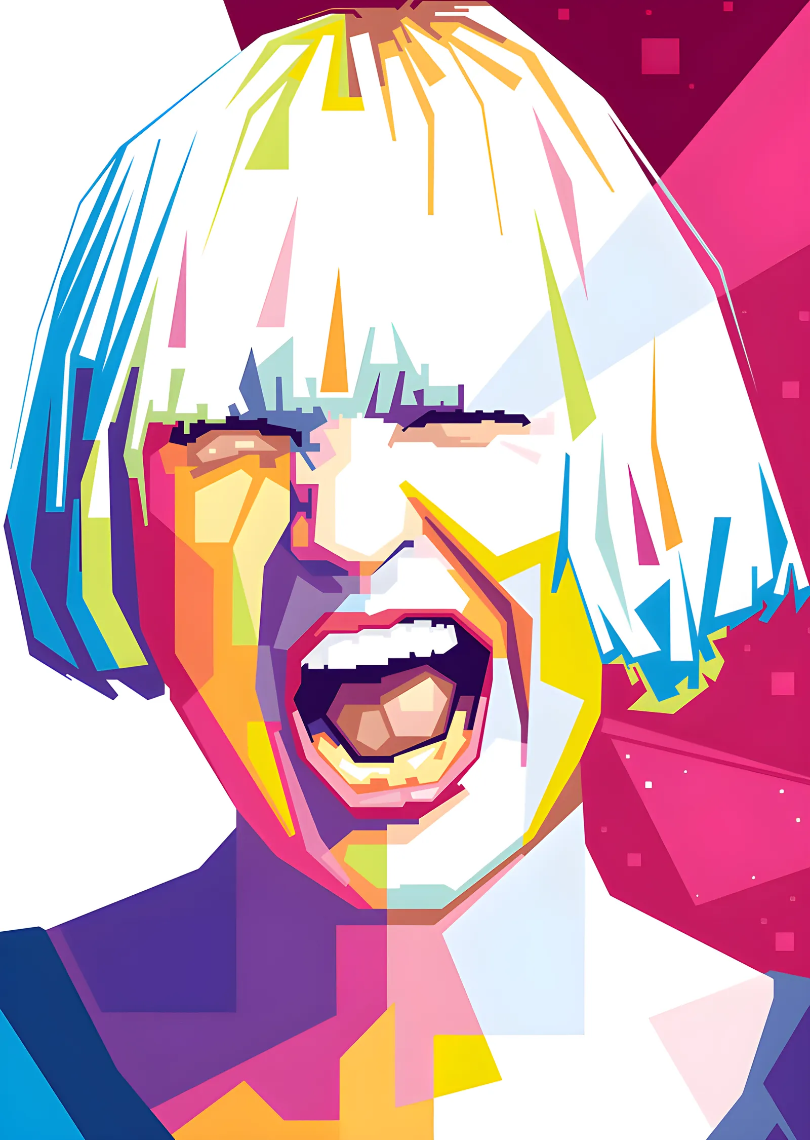 Sia - Çığlık Pop Art metal tablo