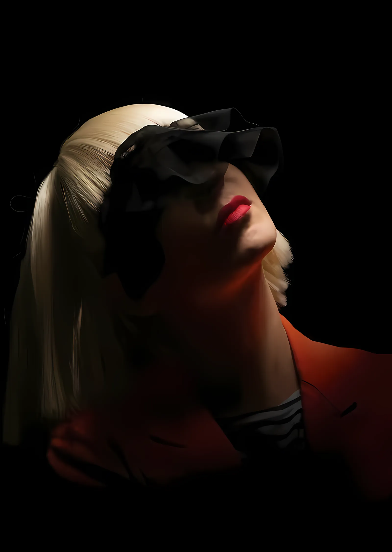Sia - Fırfırlı Maske metal tablo