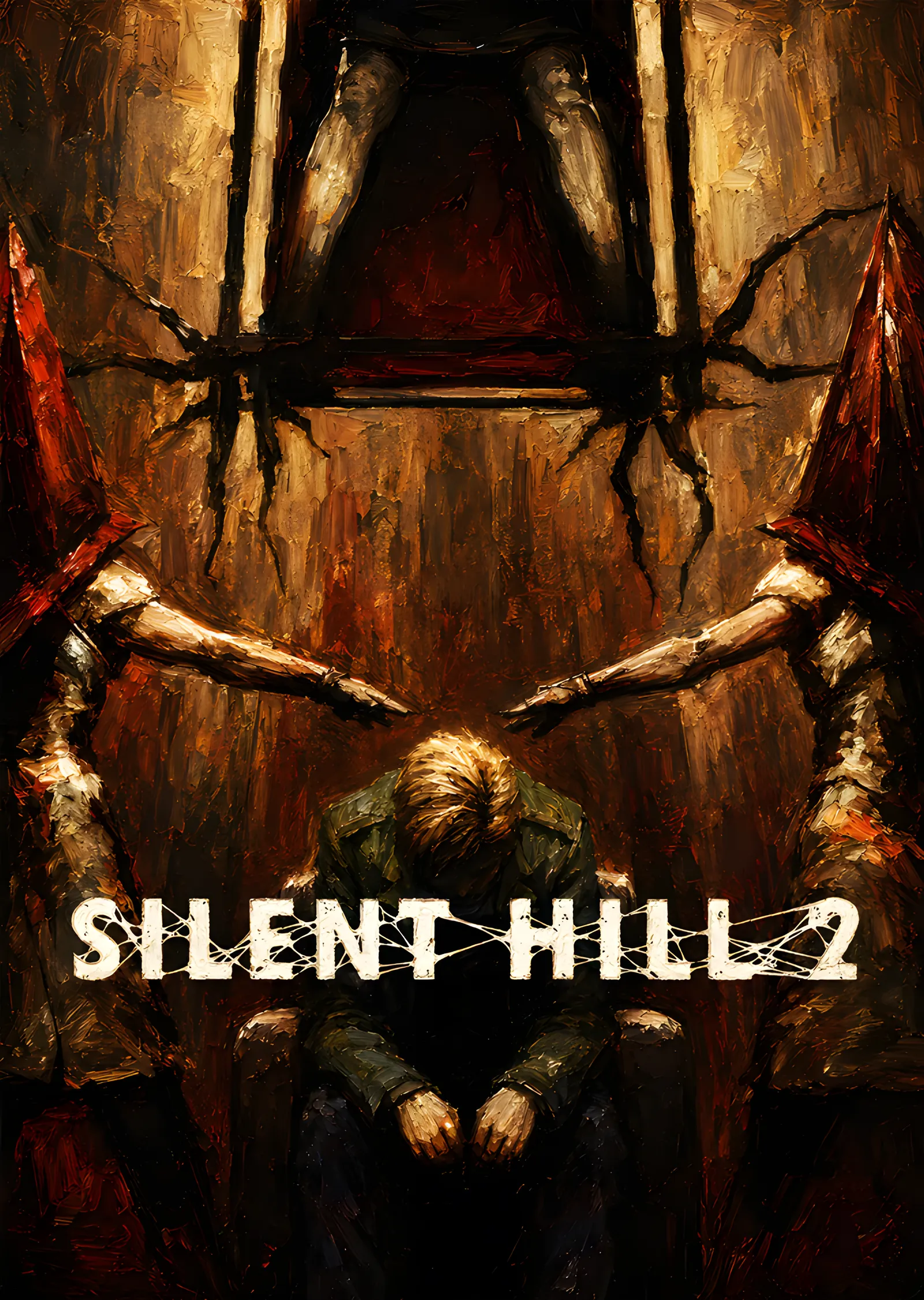 Silent Hill 2 - Kanatlı Figür metal tablo