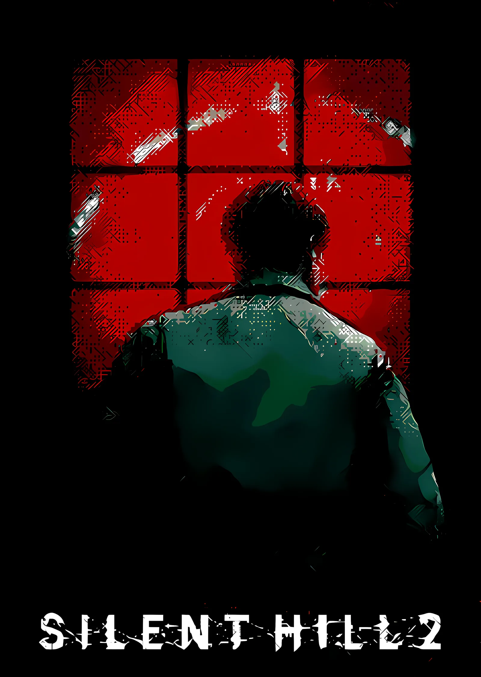 Silent Hill 2 - Kırmızı Pencere metal tablo