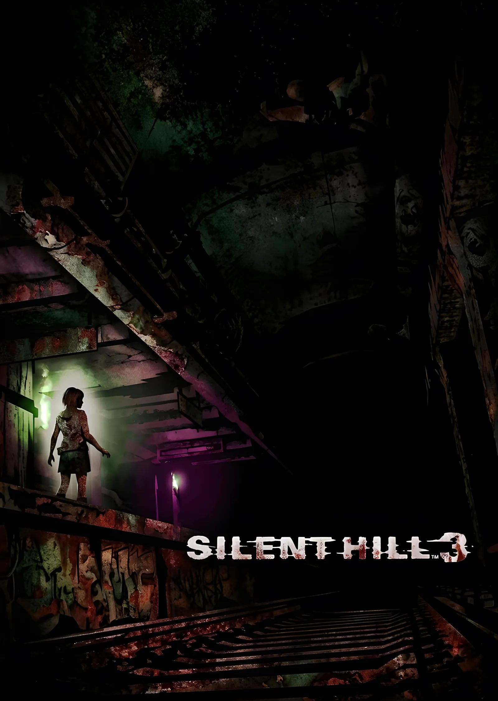Silent Hill 3 - Metro Tüneli metal tablo