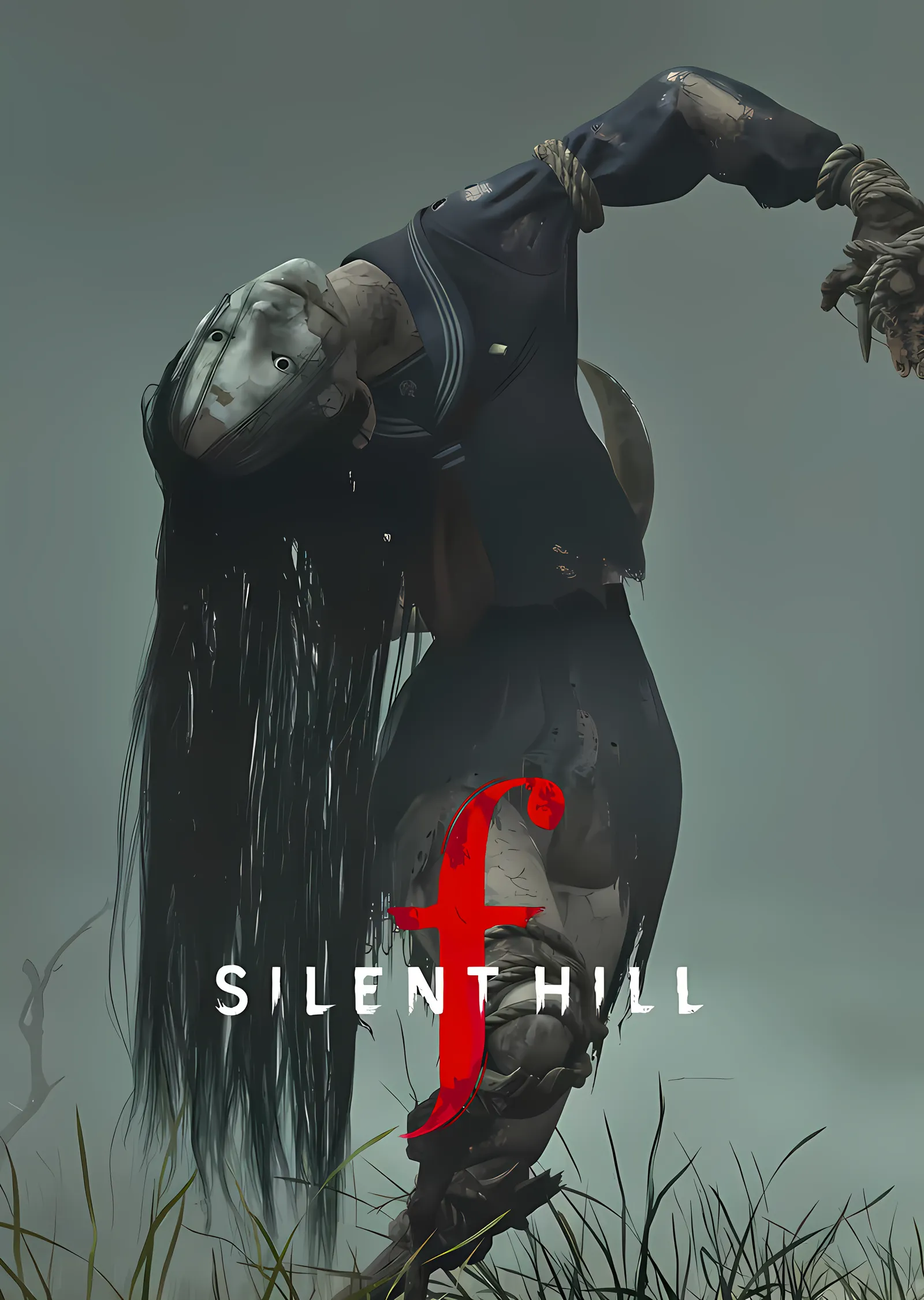 Silent Hill f - Bükülmüş Yaratık metal tablo