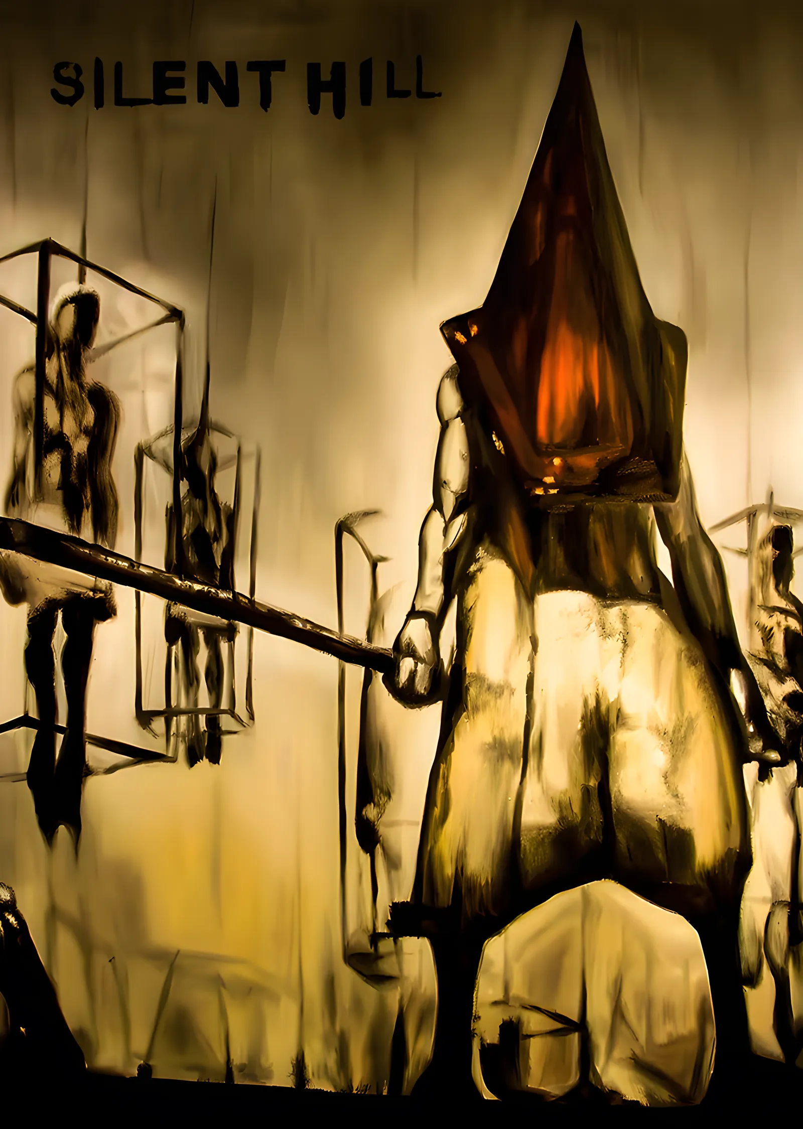 Silent Hill - Pyramid Head metal tablo