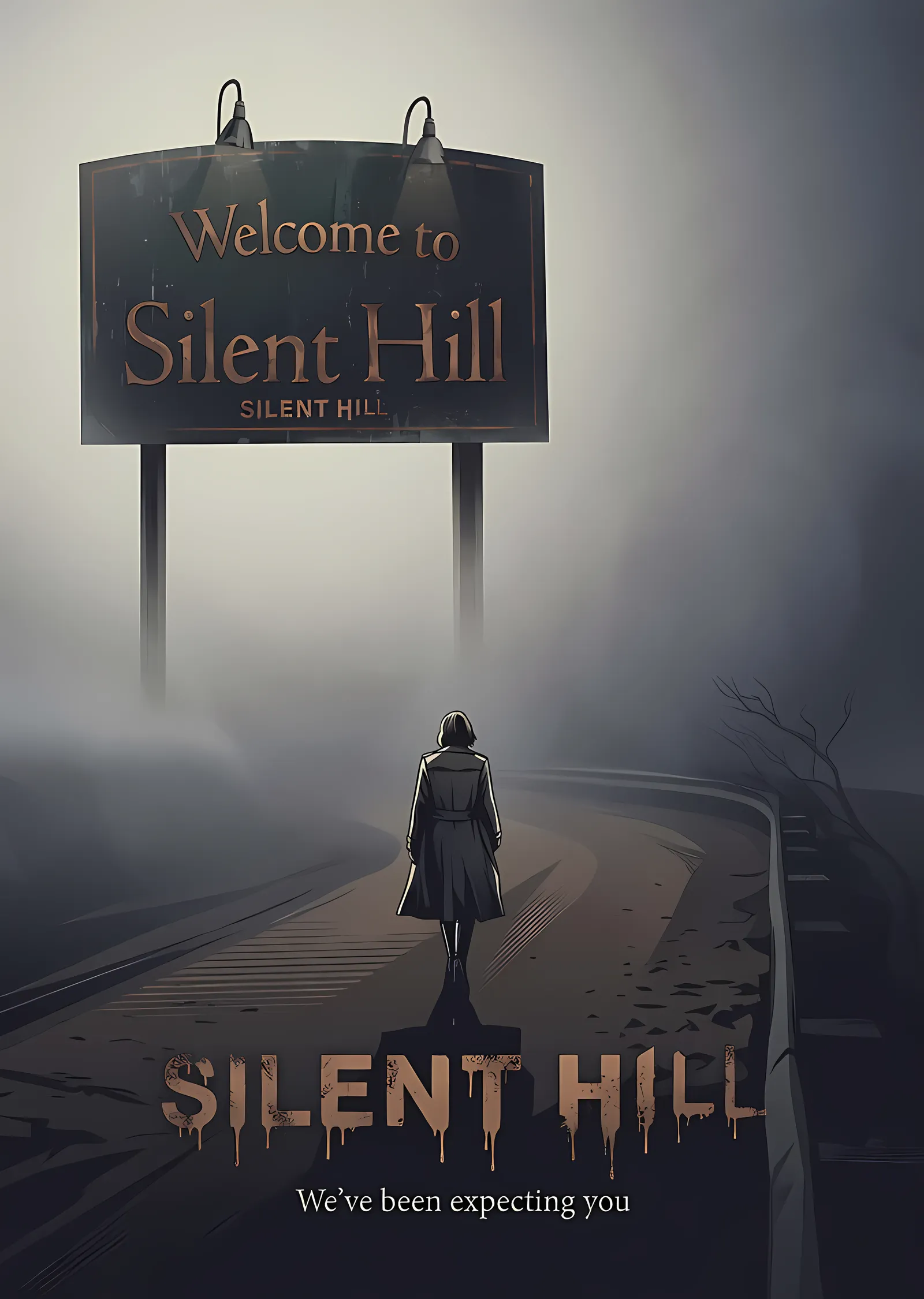 Silent Hill - We've Been Expecting You metal tablo