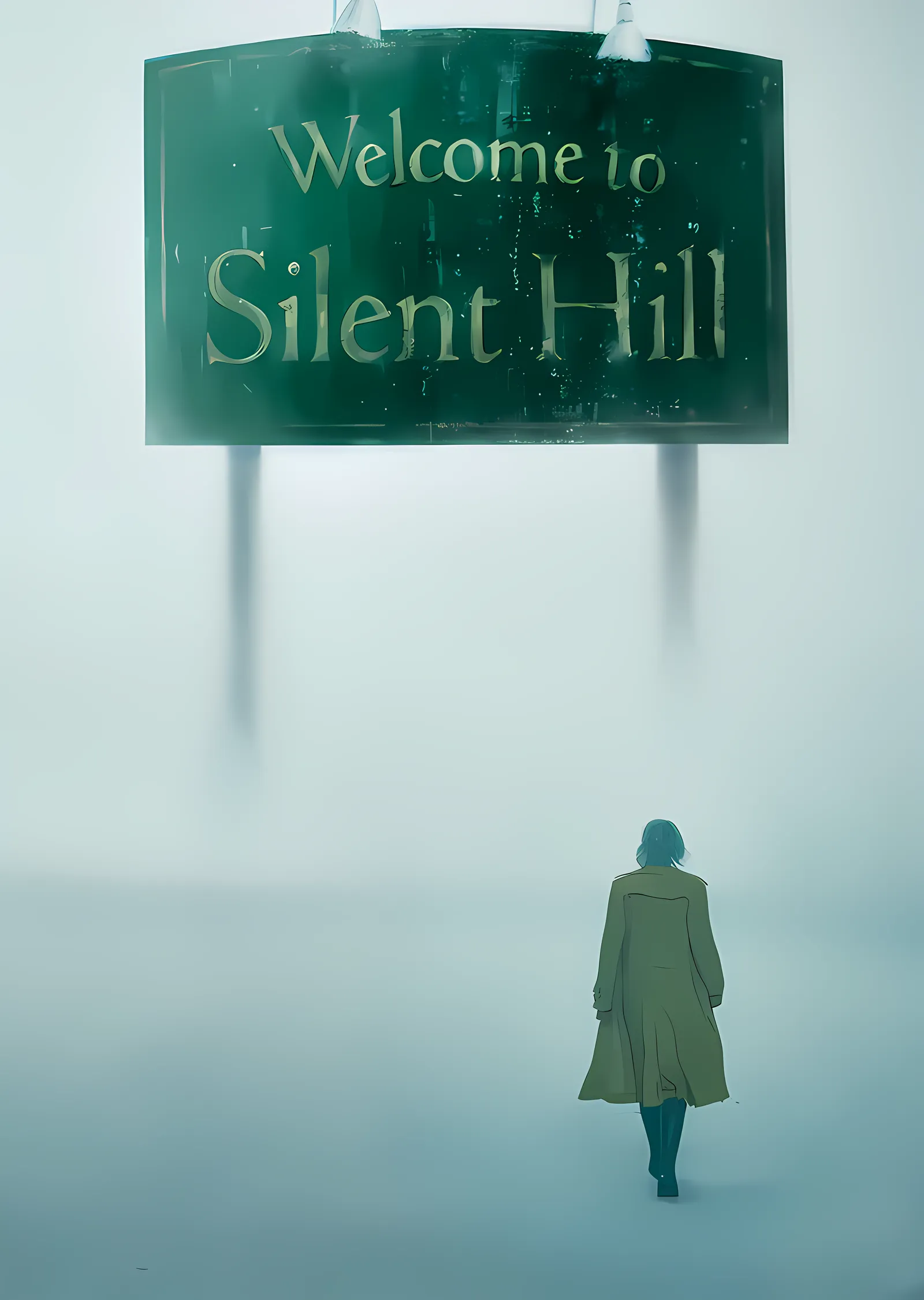 Silent Hill - Welcome to Silent Hill metal tablo