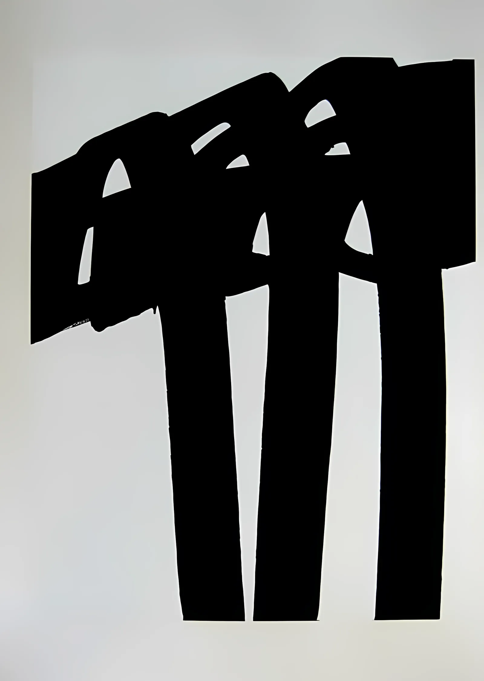 Siyah Sütunlar - Pierre Soulages metal tablo