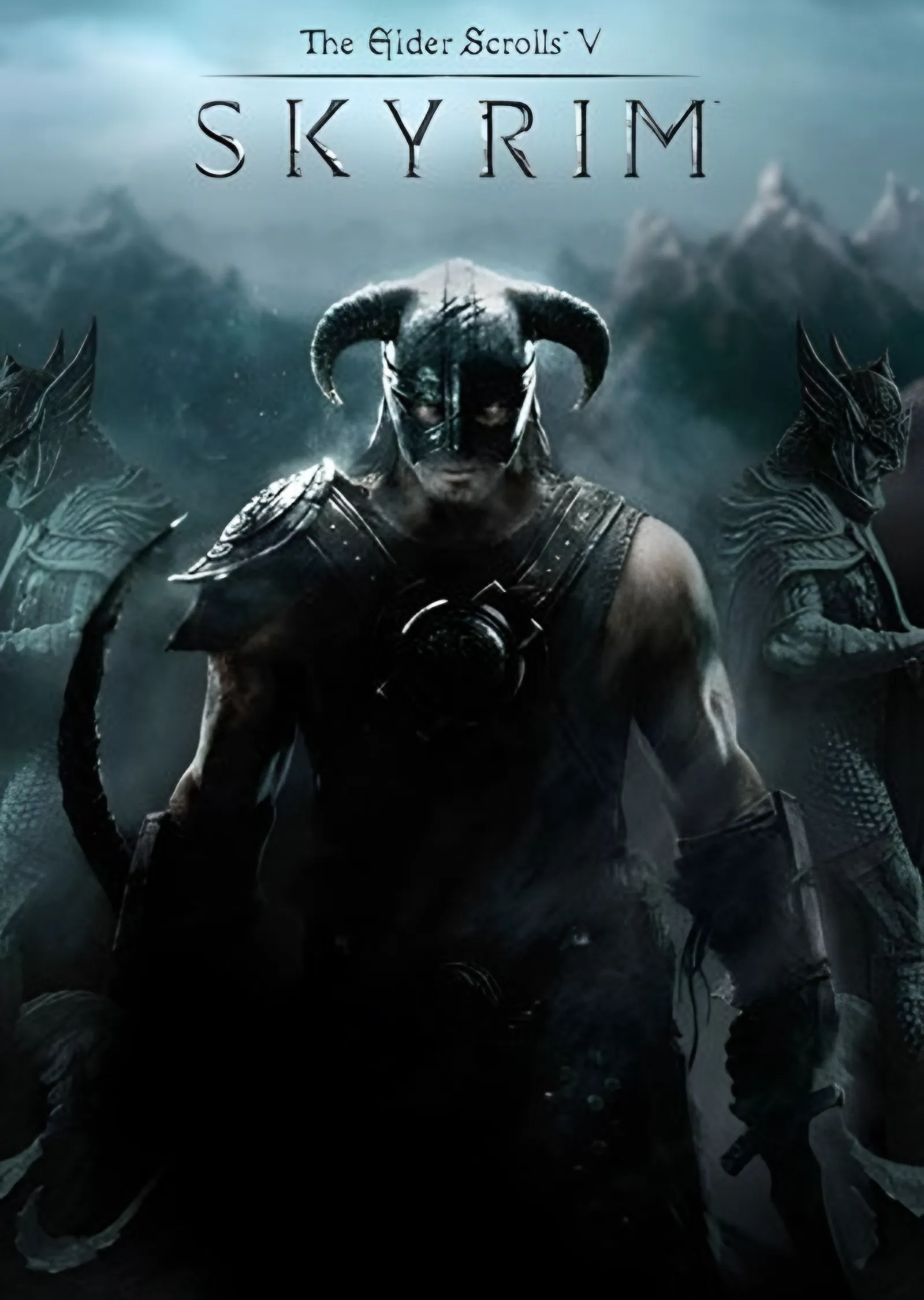 Skyrim Dragonborn metal tablo