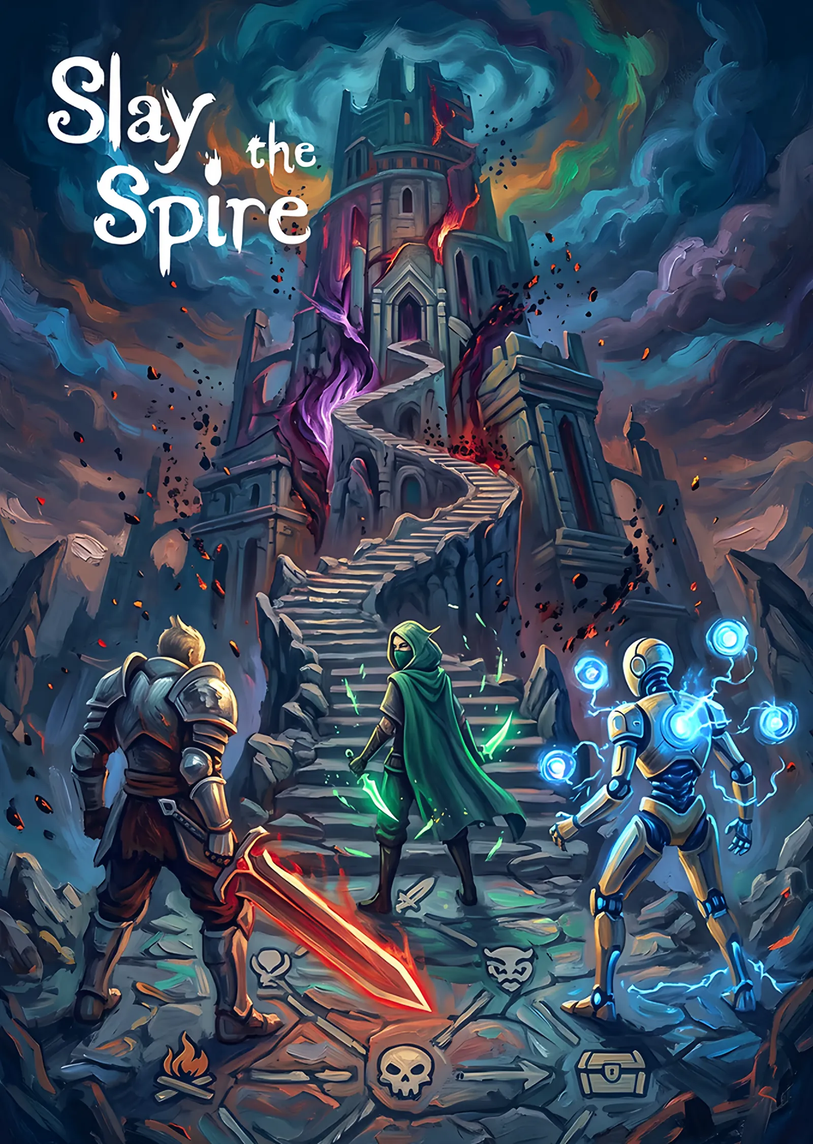 Slay the Spire: Basamaklarda Üç Kahraman metal tablo