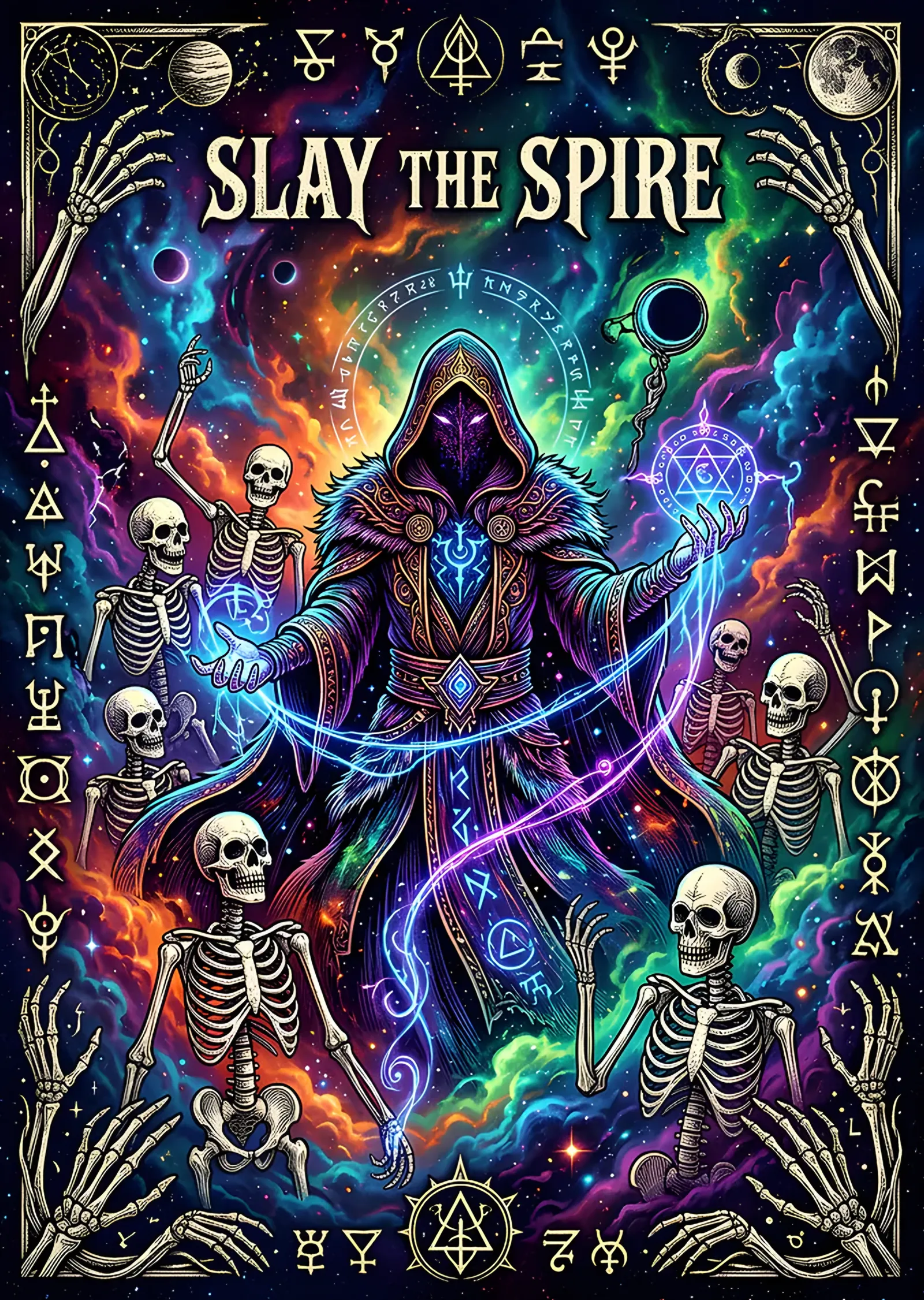 Slay the Spire: Okült Simgelerde Nekromansır metal tablo