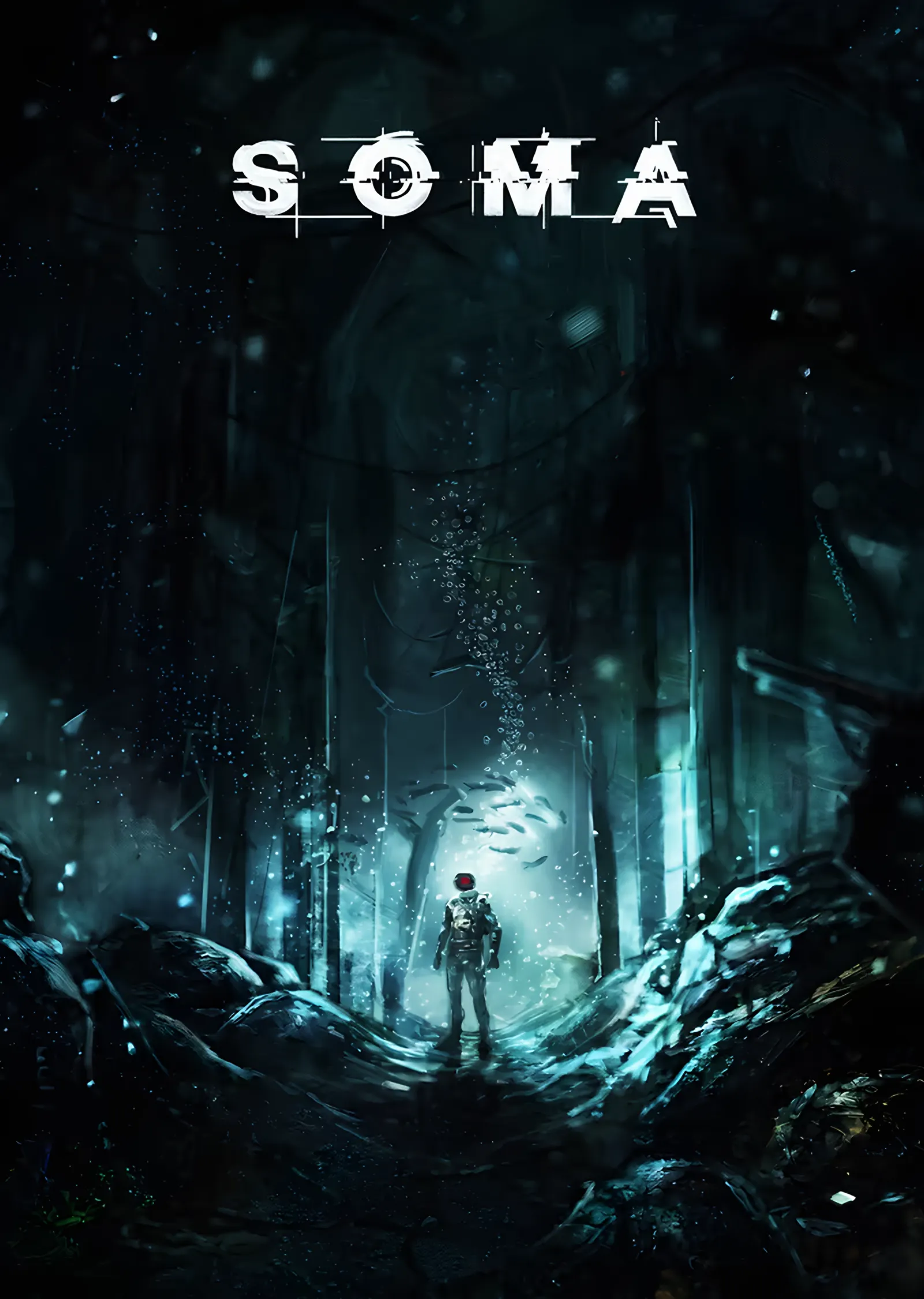 SOMA: Sualtı Ormanında Dalgıç metal tablo