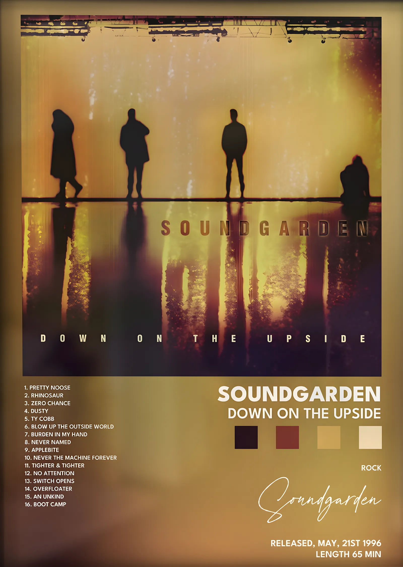 Soundgarden: Down on the Upside metal tablo