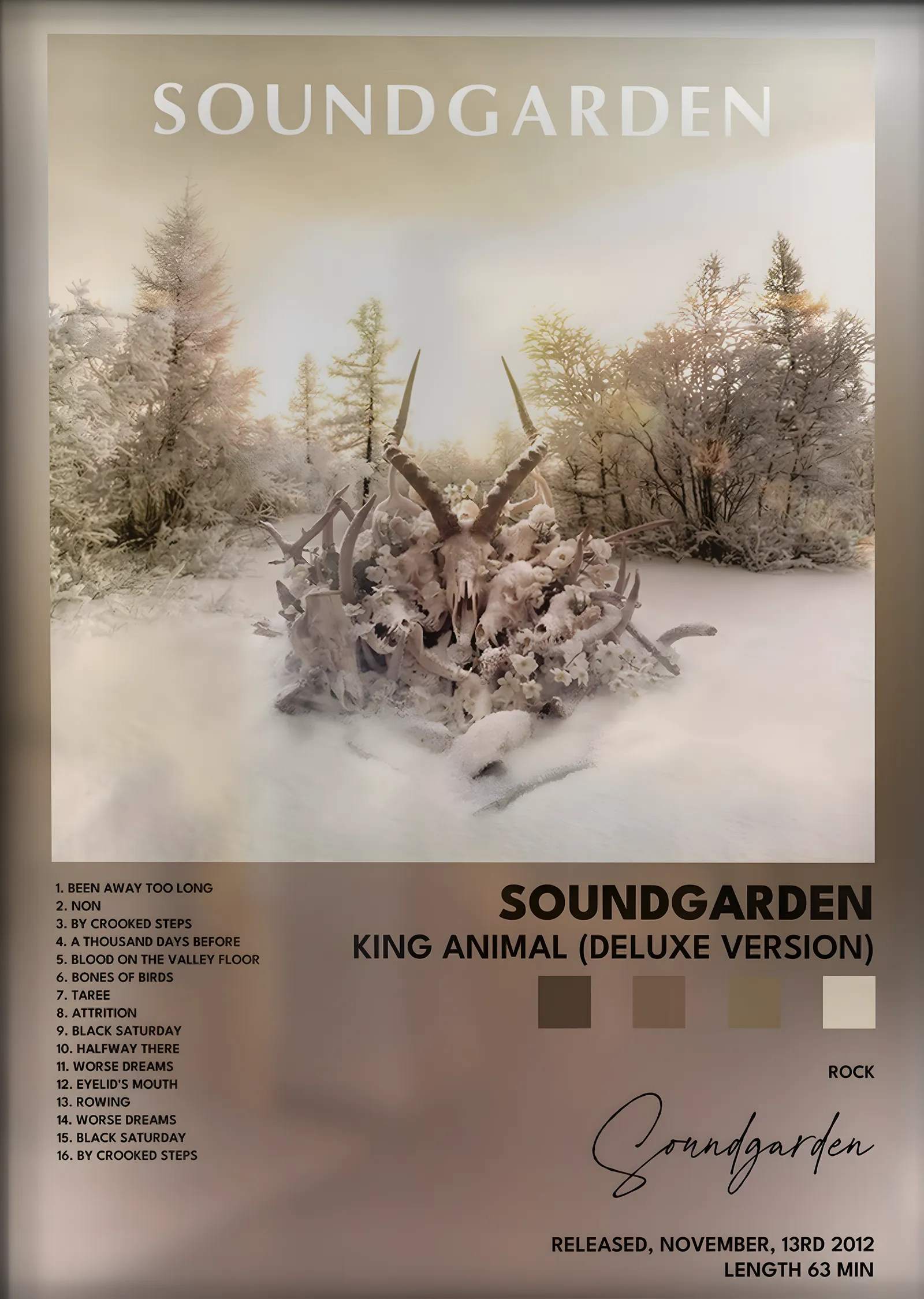 Soundgarden: King Animal metal tablo