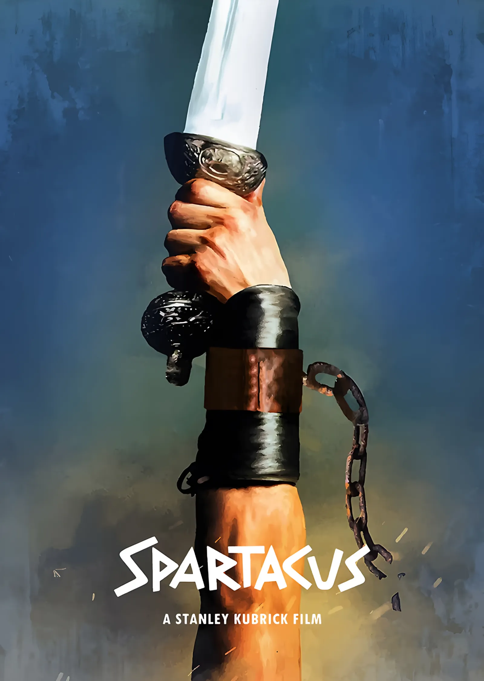 Spartacus - Kılıç metal tablo