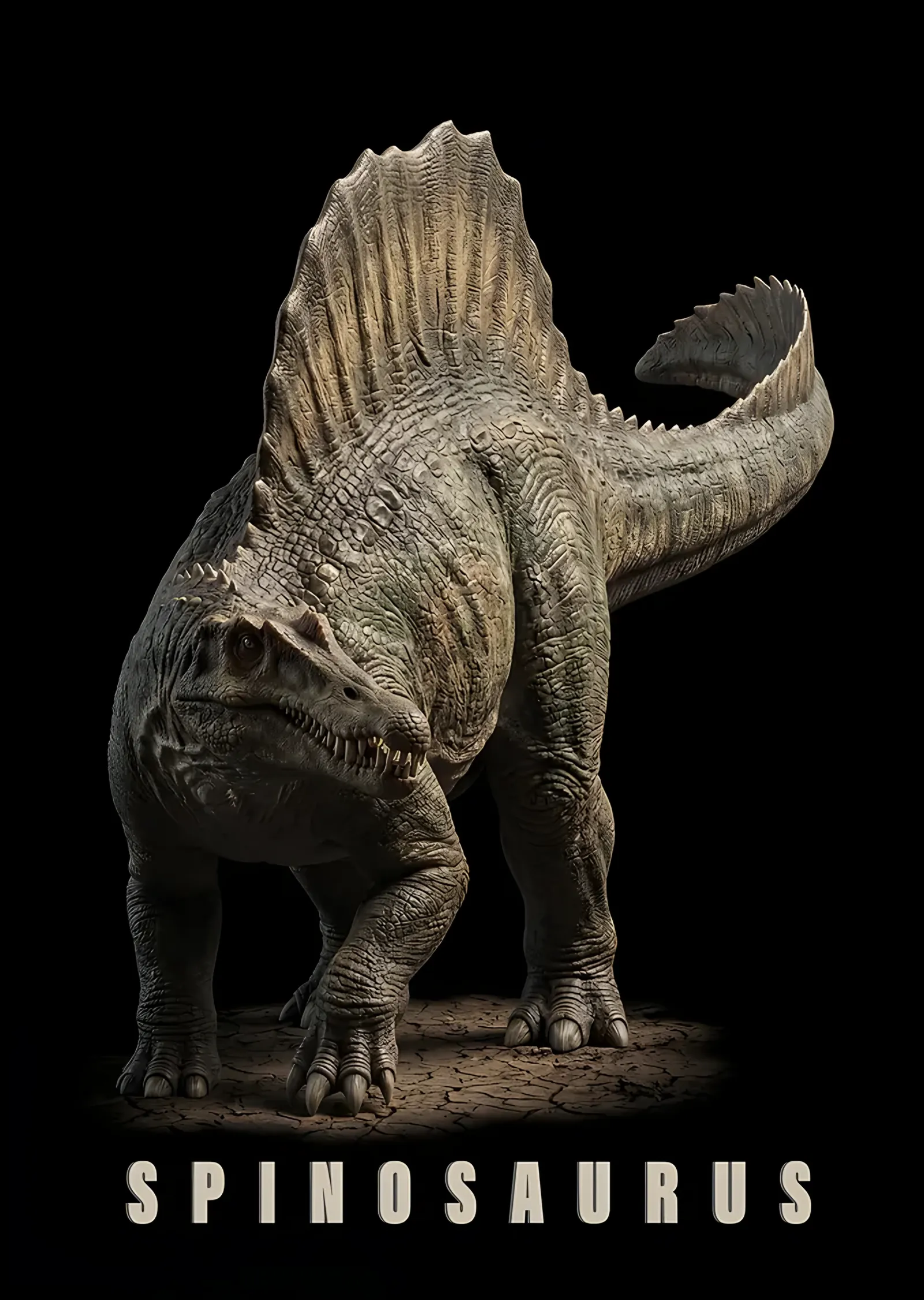 Spinosaurus metal tablo