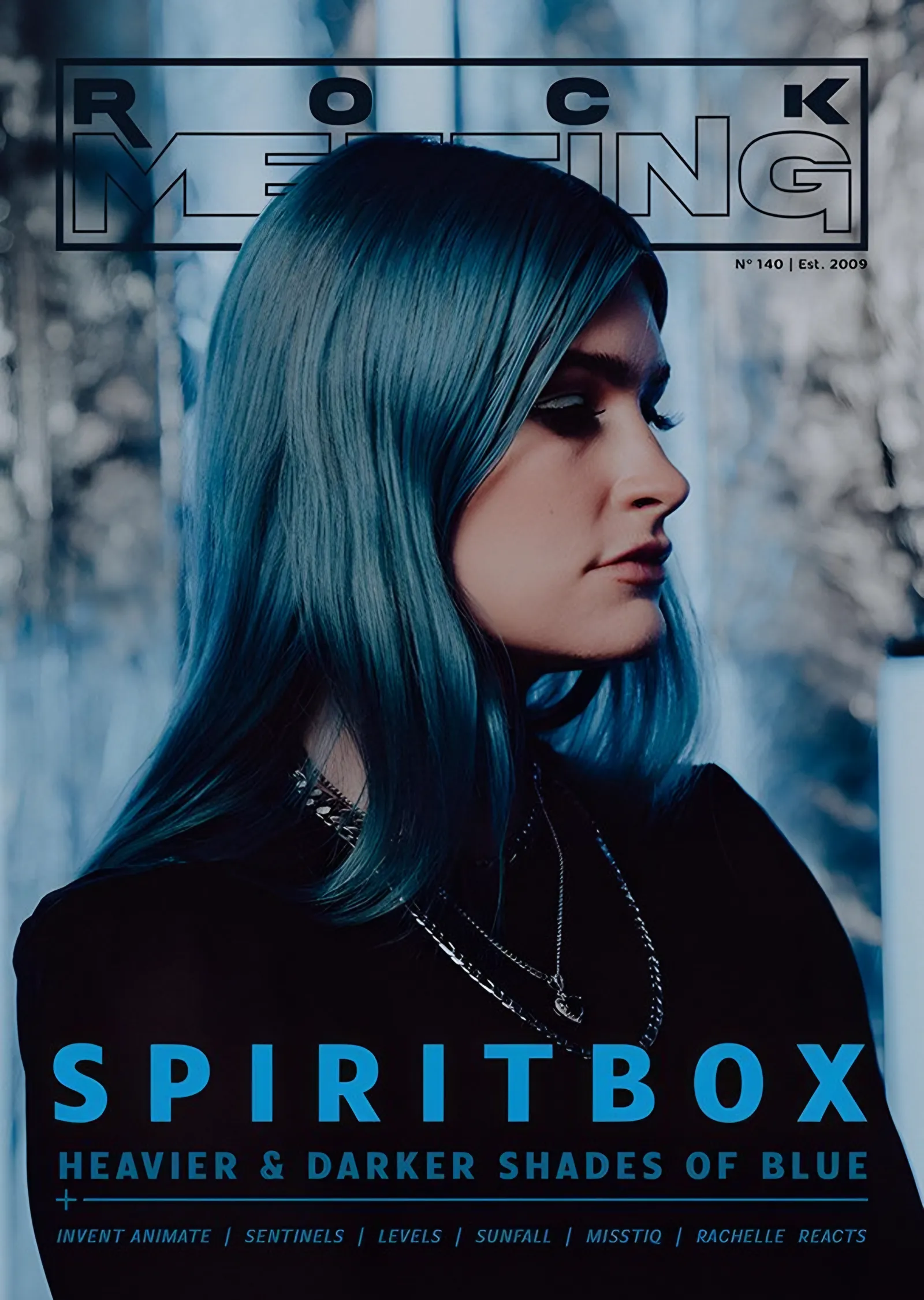 Spiritbox - Heavier & Darker Shades of Blue metal tablo