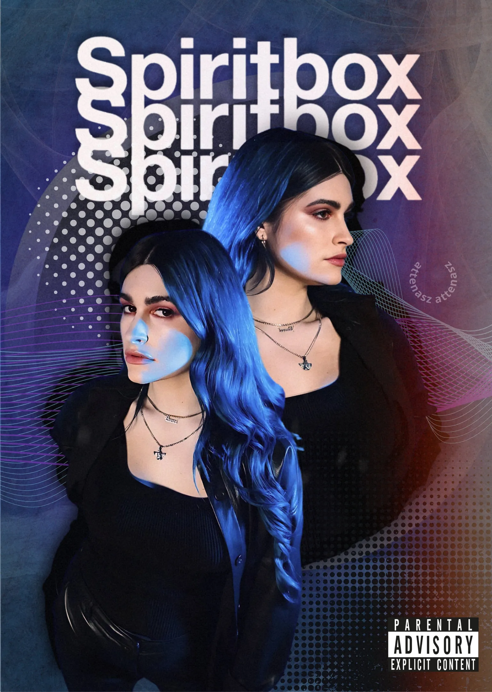 Spiritbox - Mavi Saç metal tablo