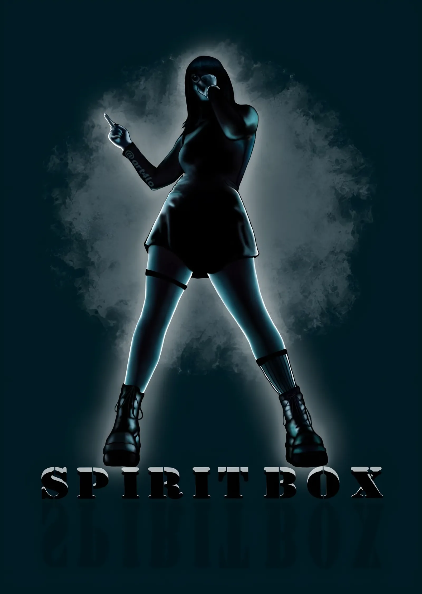 Spiritbox - Sis Silüeti metal tablo