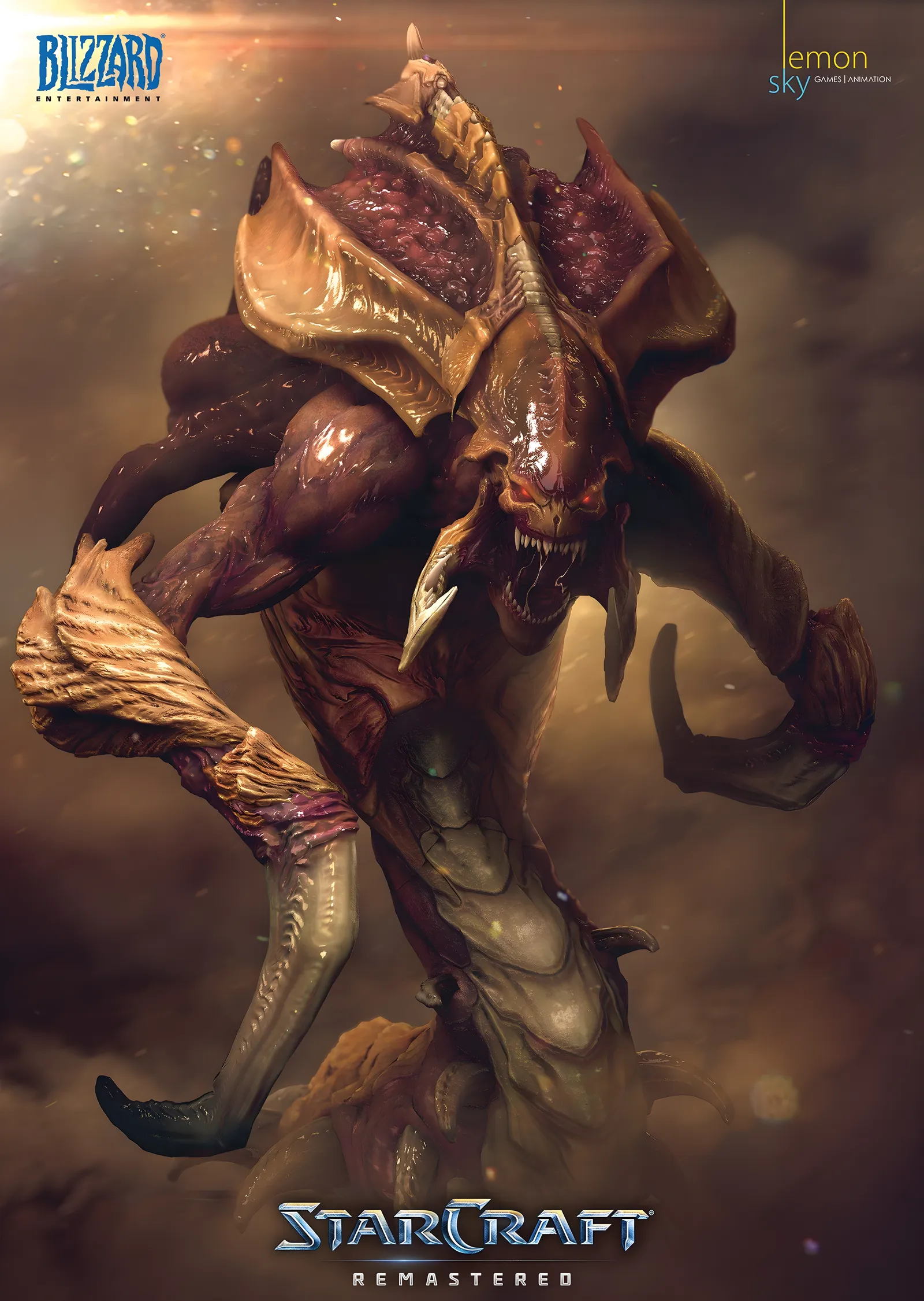 StarCraft Remastered - Hydralisk metal tablo