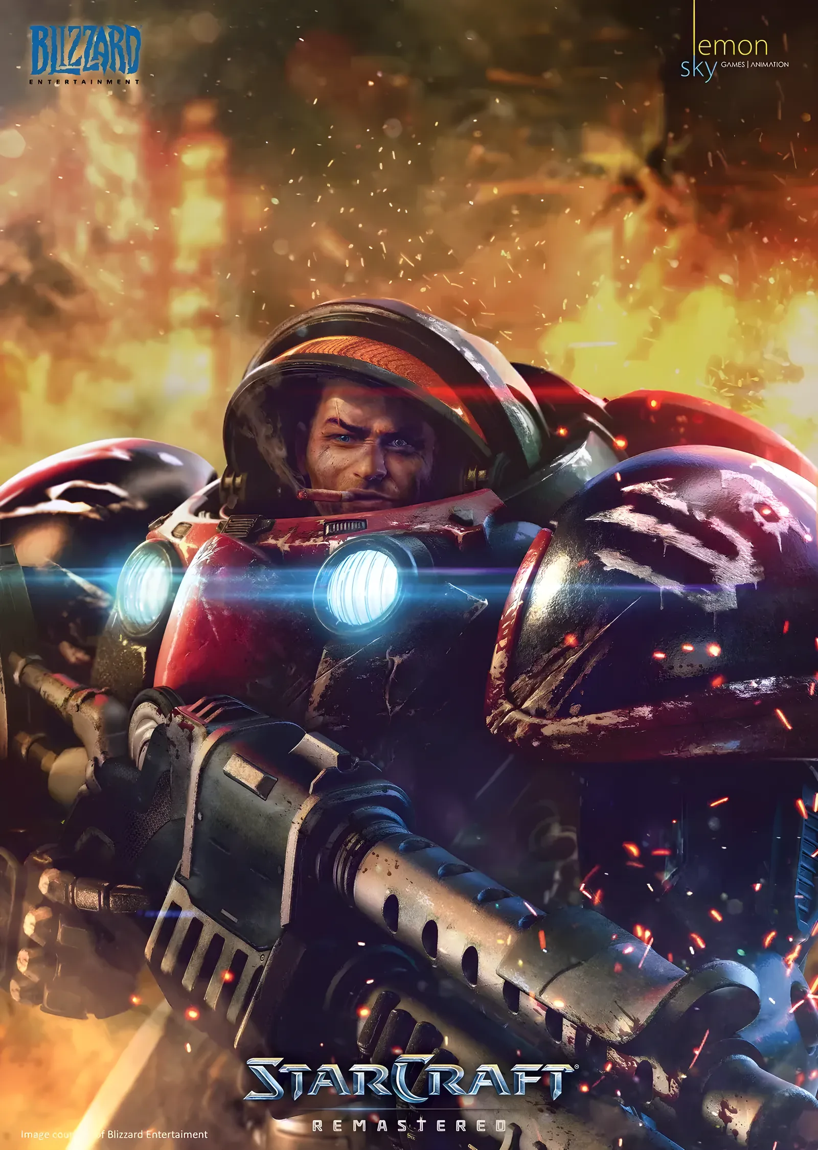 StarCraft Remastered - Terran Marine metal tablo