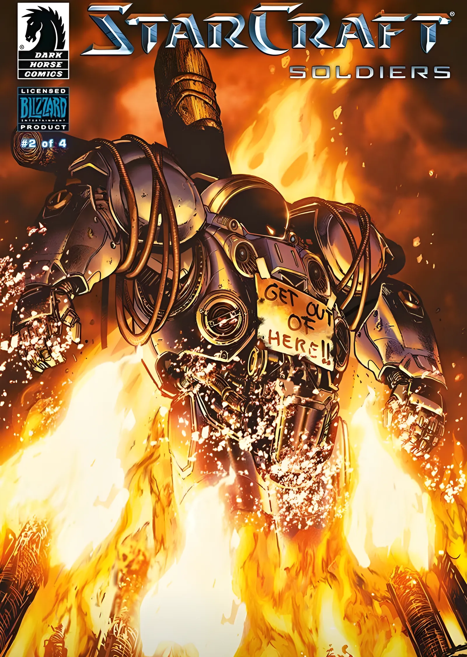 StarCraft: Soldiers - Çizgi Roman Kapağı metal tablo