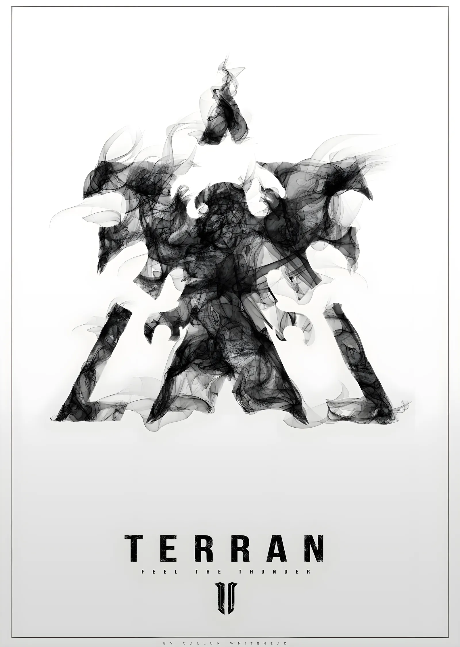 StarCraft - Terran Duman Silüeti metal tablo