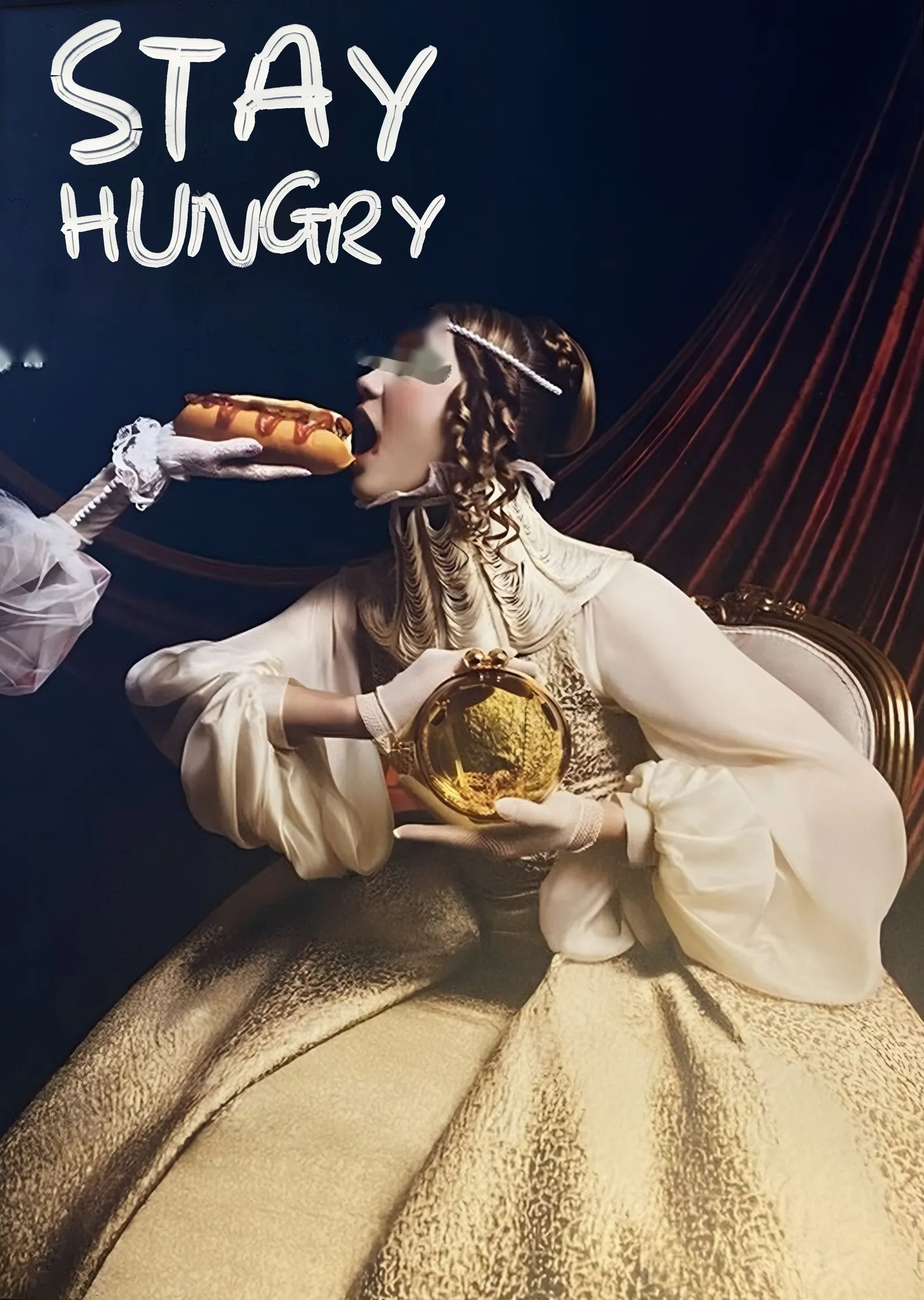 Stay Hungry metal tablo