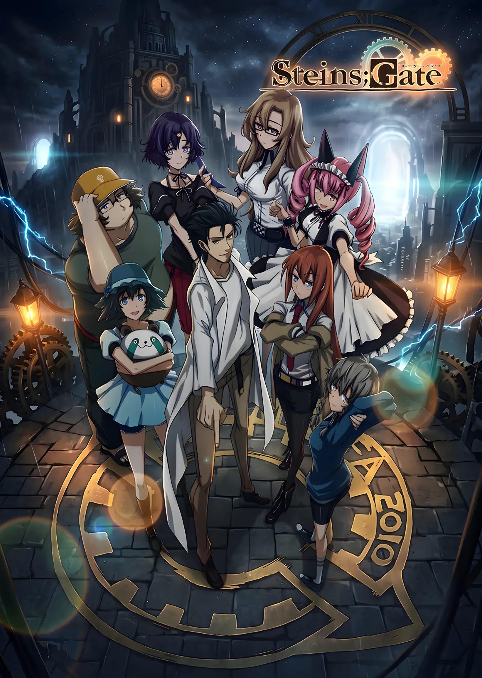 Steins;Gate: Saat Zemininde Laboratuvar Kadrosu metal tablo