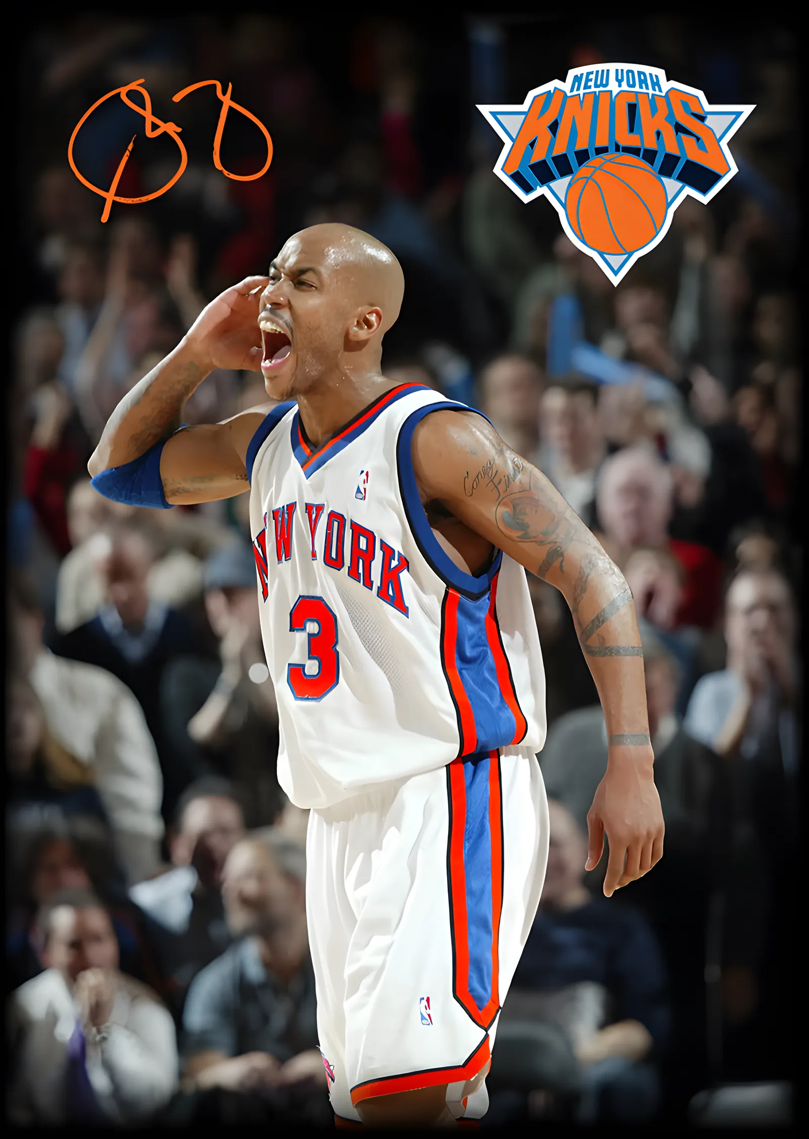 Stephon Marbury - New York Knicks metal tablo