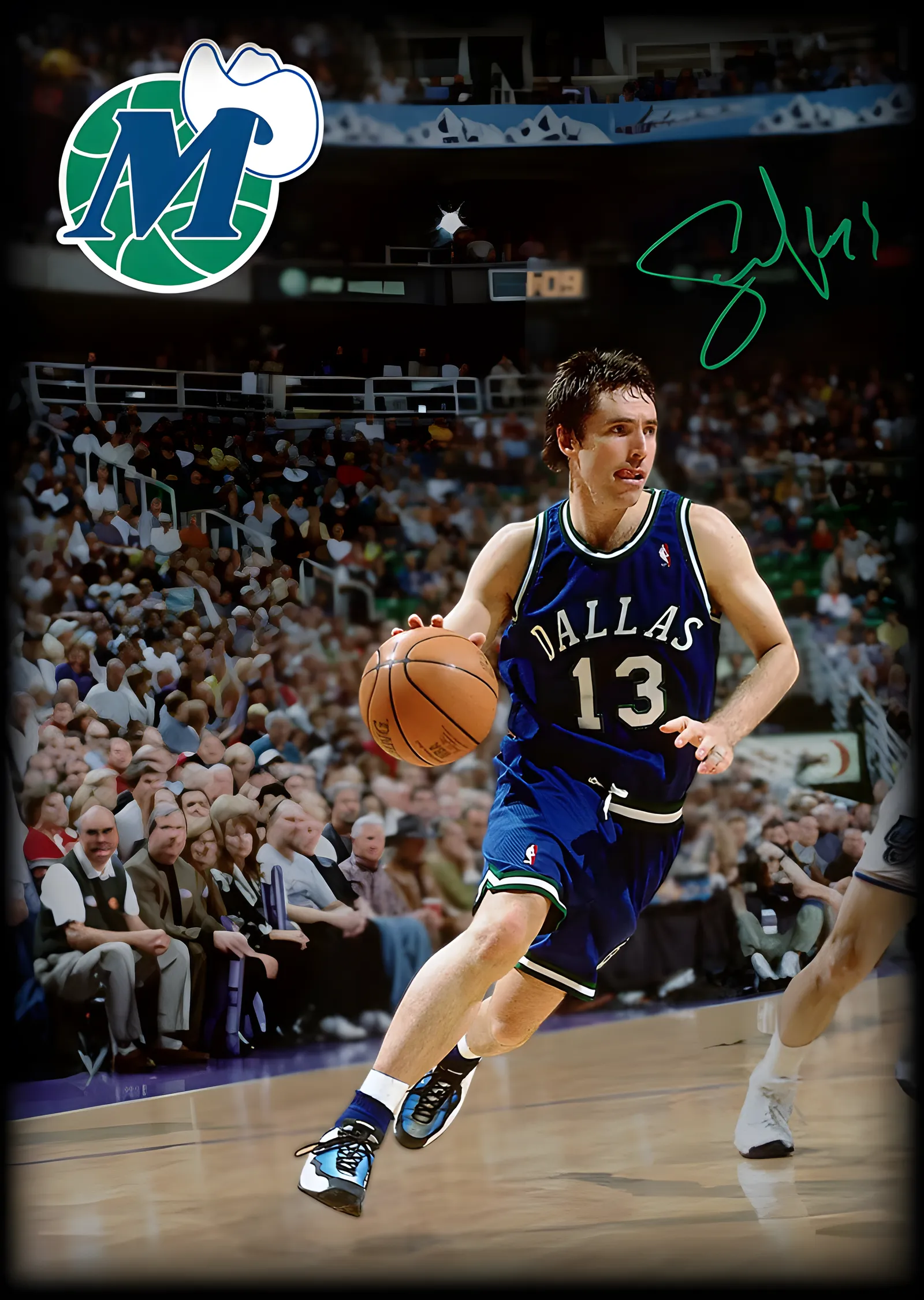 Steve Nash - Dallas Mavericks metal tablo