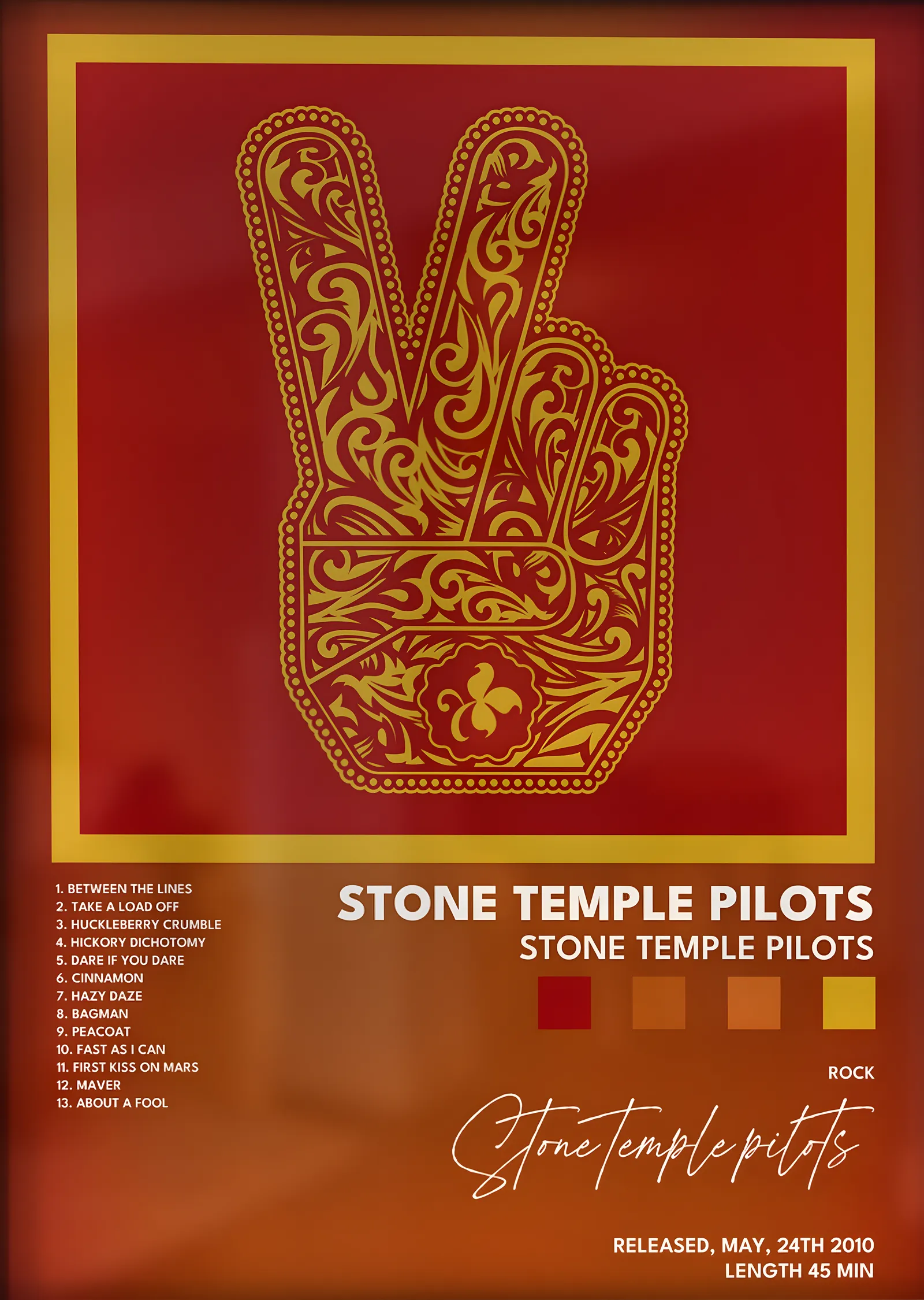Stone Temple Pilots: Stone Temple Pilots metal tablo