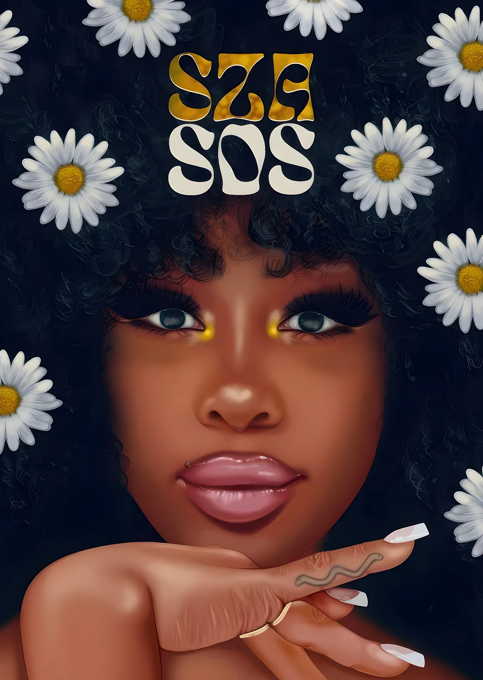 SZA SOS metal tablo