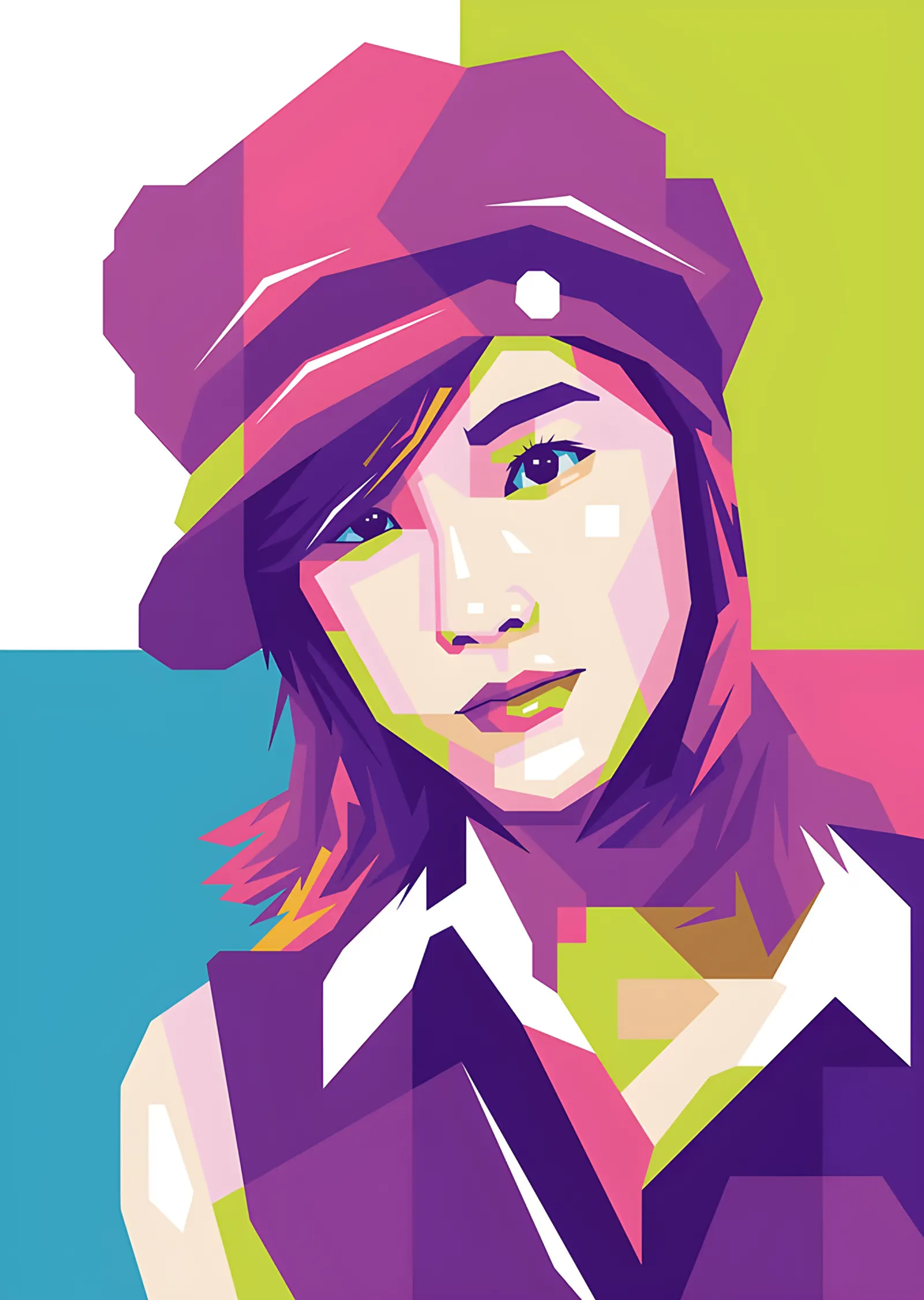 Taeyeon (Girls' Generation) - Pop Art Portre metal tablo