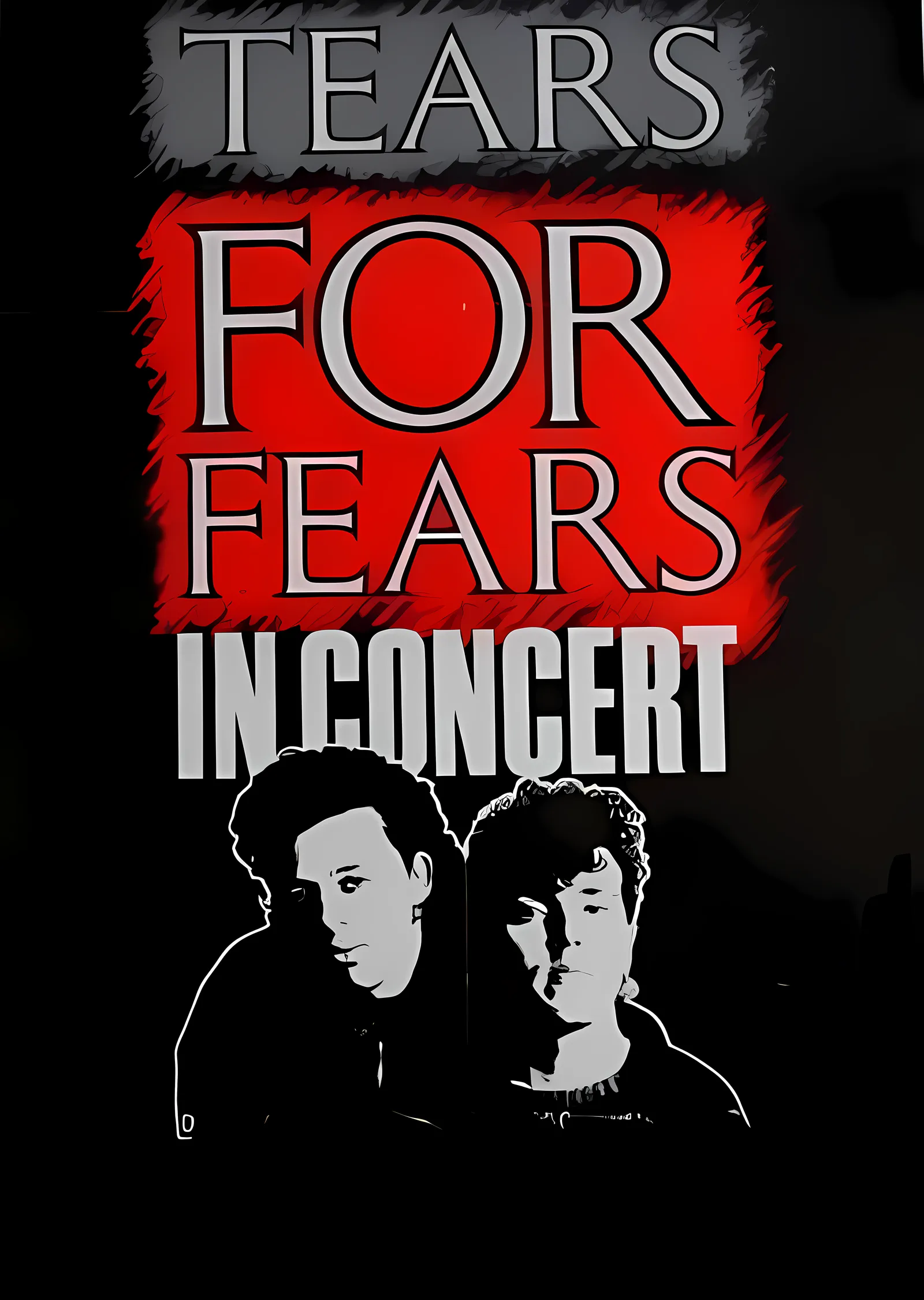 Tears for Fears: In Concert metal tablo