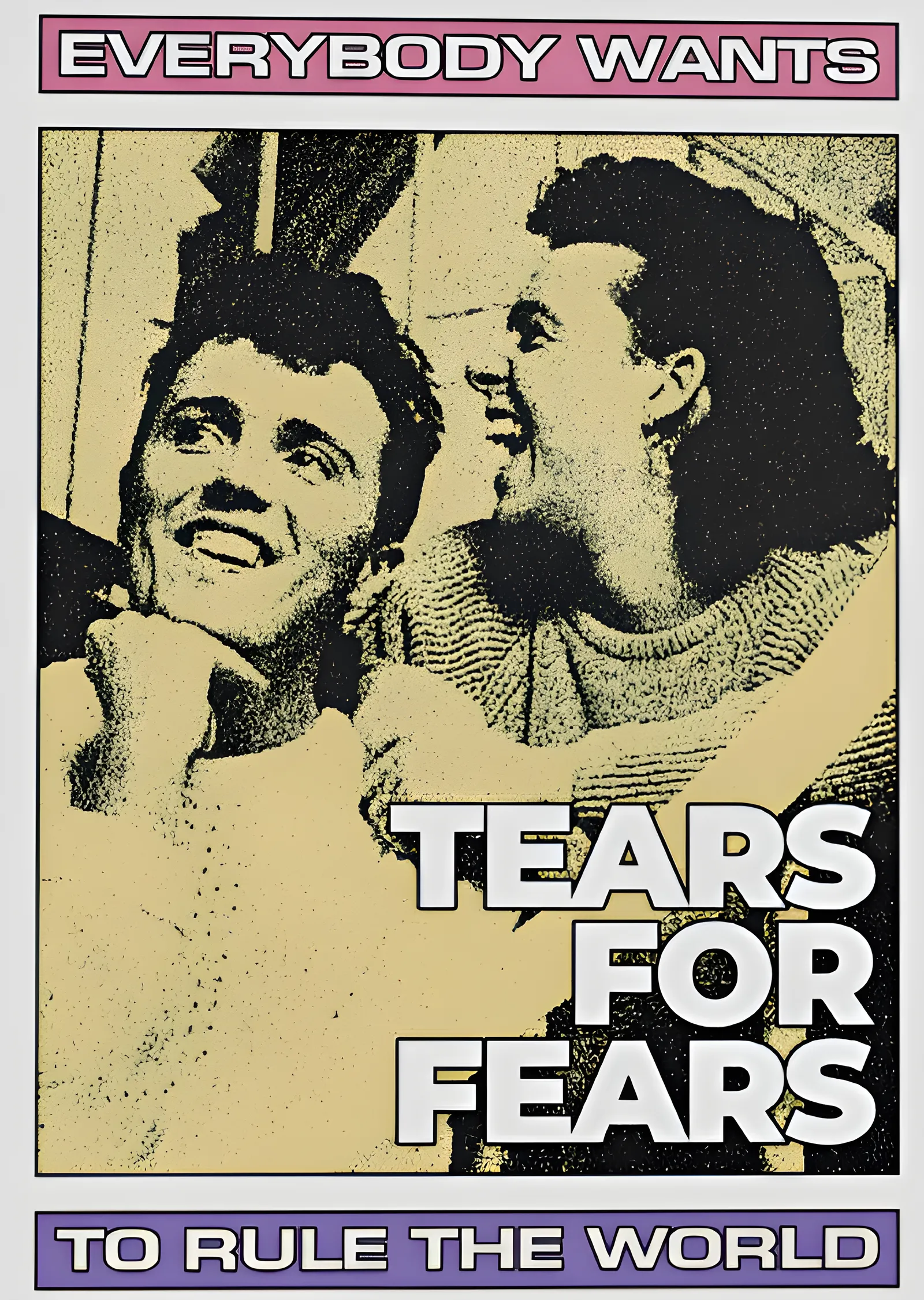 Tears for Fears: Vintage Kupür Baskı metal tablo