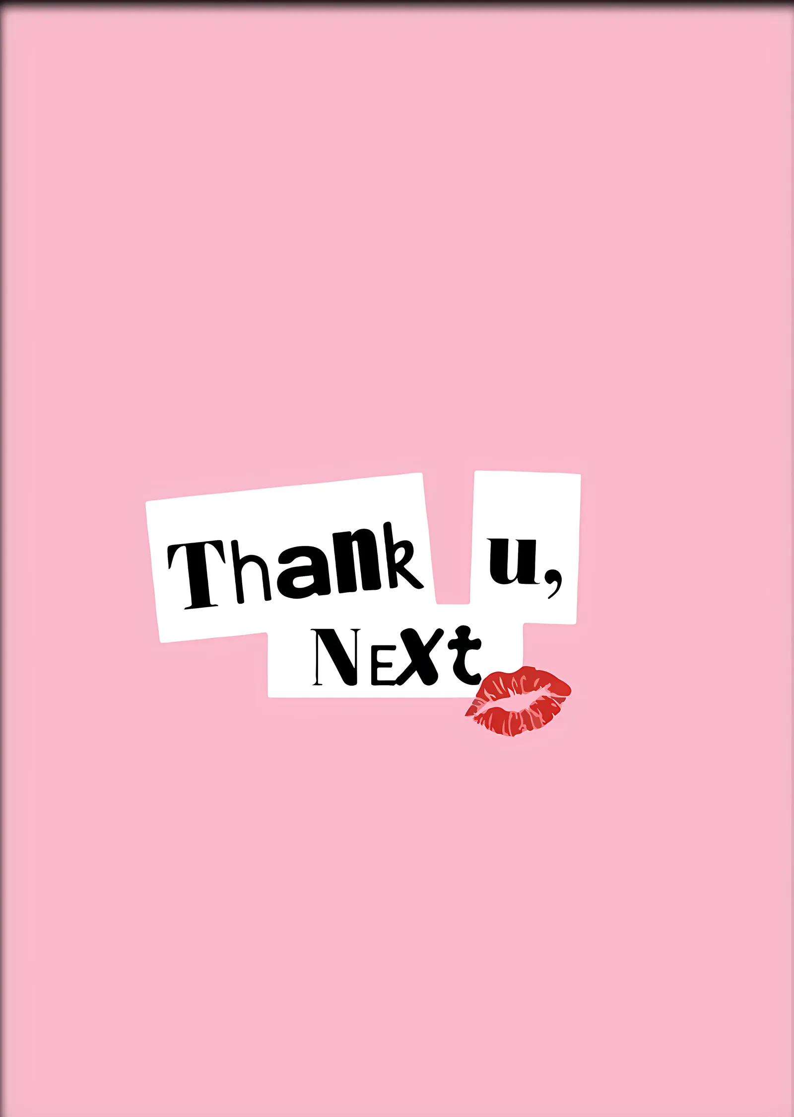 Thank U Next Kolaj metal tablo
