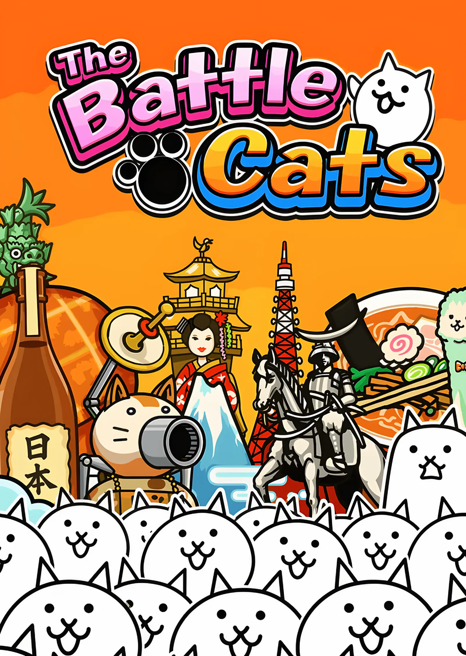 The Battle Cats: Japonya Turu Kedileri metal tablo
