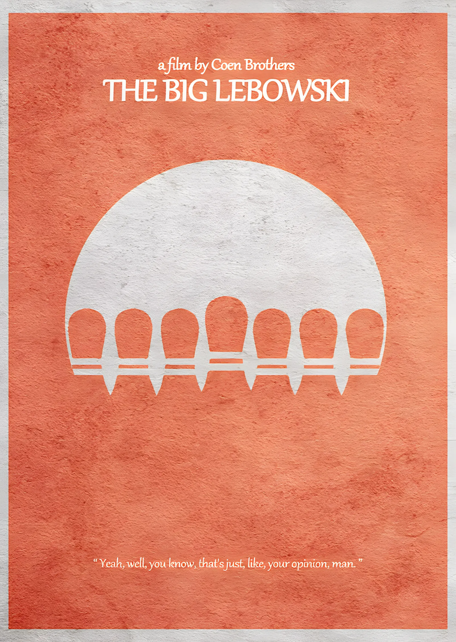 The Big Lebowski metal tablo
