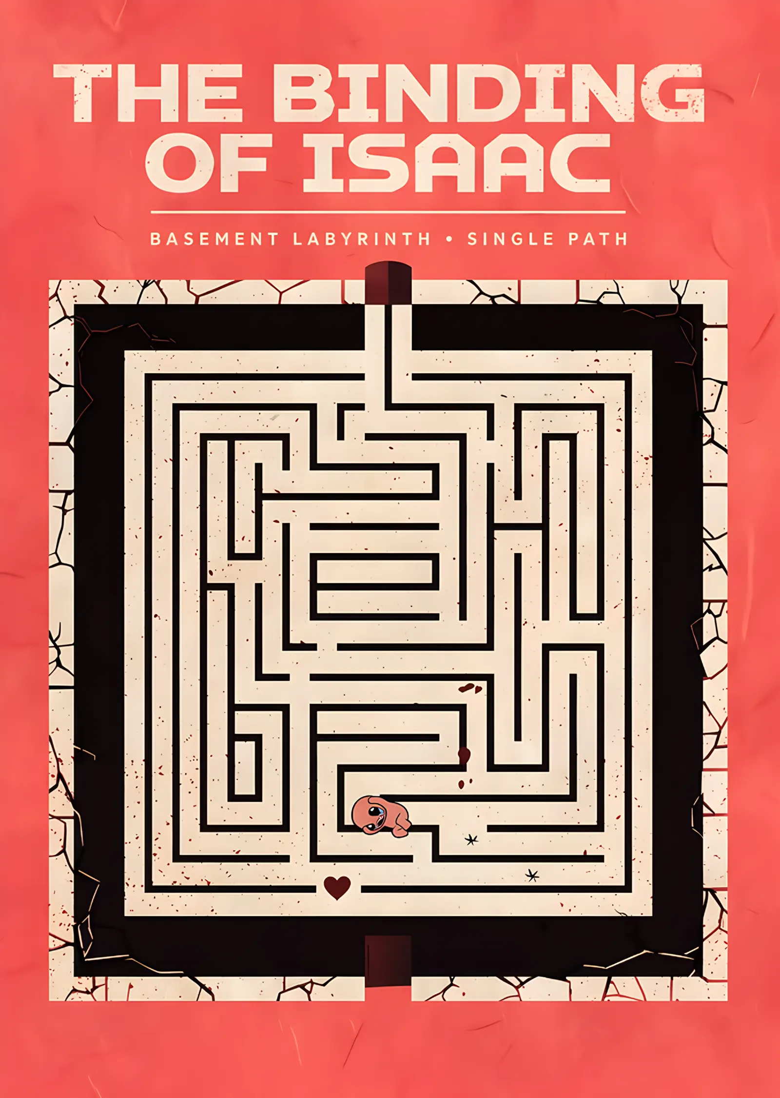 The Binding of Isaac: Bodrum Labirenti metal tablo
