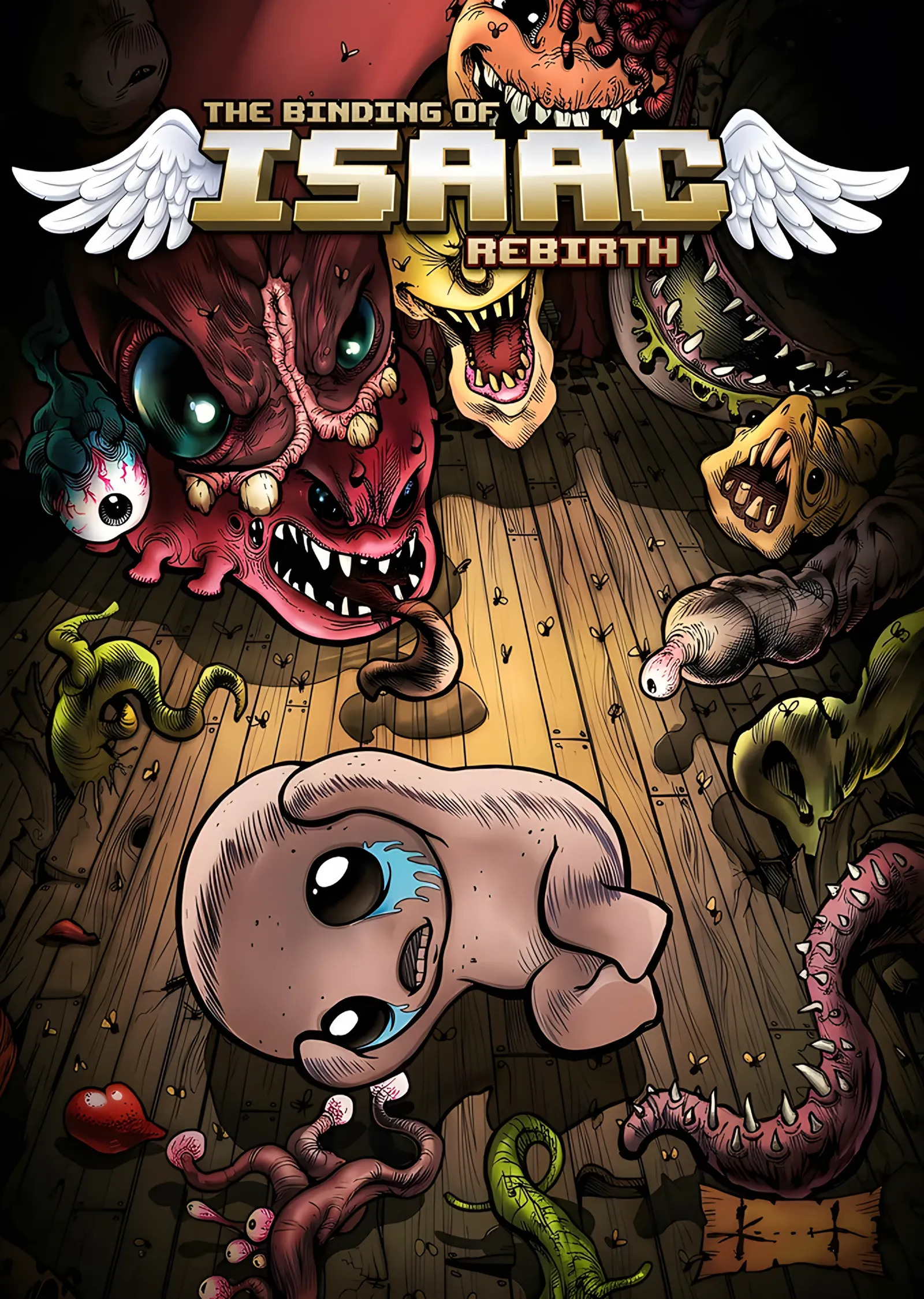 The Binding of Isaac Rebirth: Kanatlı Isaac metal tablo